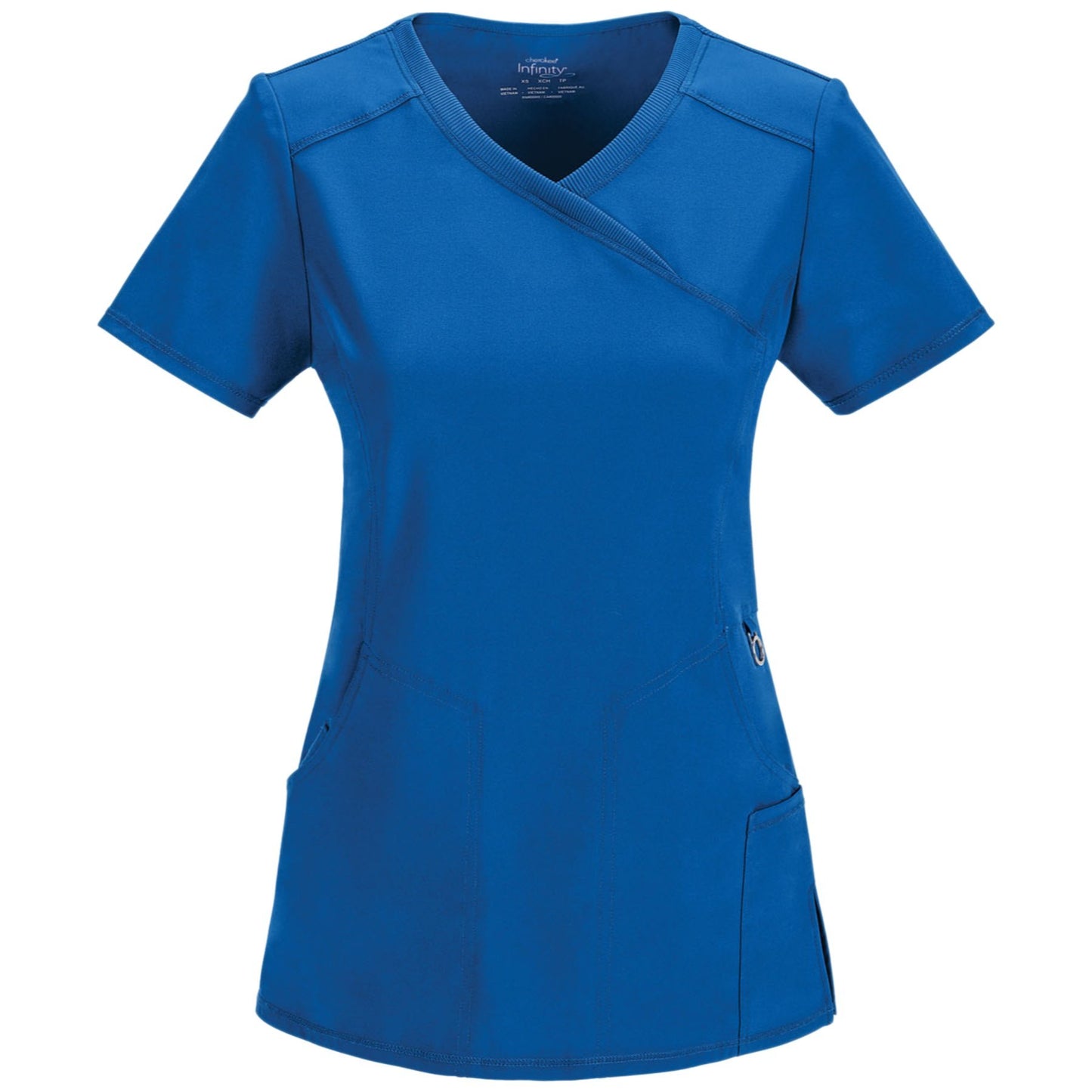 Cherokee Infinity 2625A Scrubs Top Women's Mock Wrap Royal