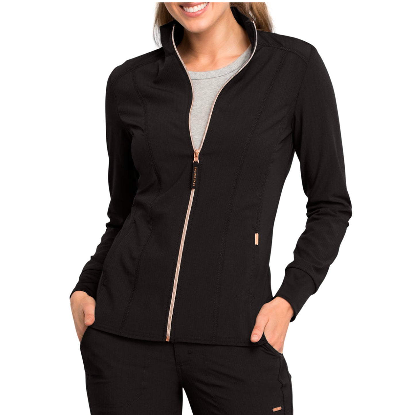 Cherokee CK365 Statement Warm Up Jacket Black