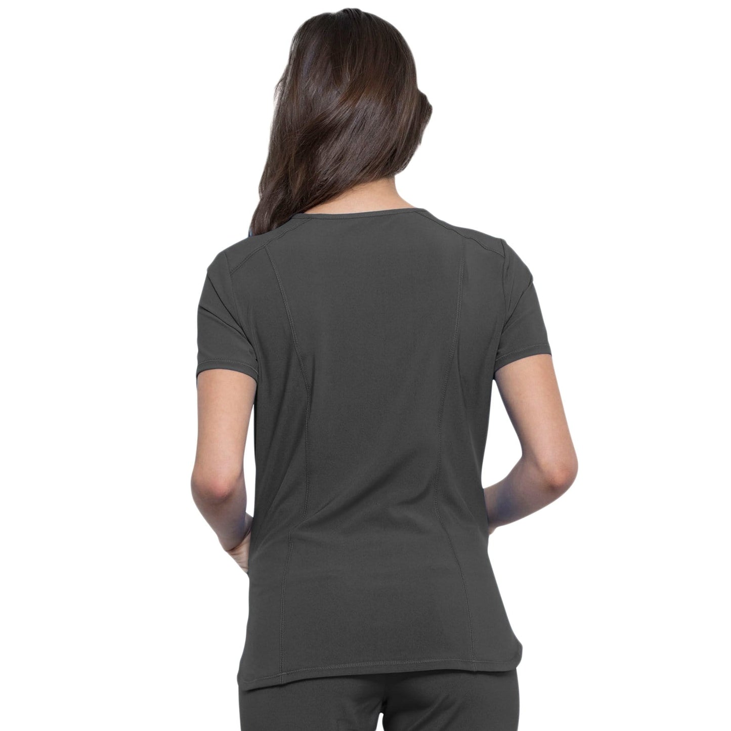 Cherokee Top Cherokee Infinity CK865A Scrubs Top Women Pewter
