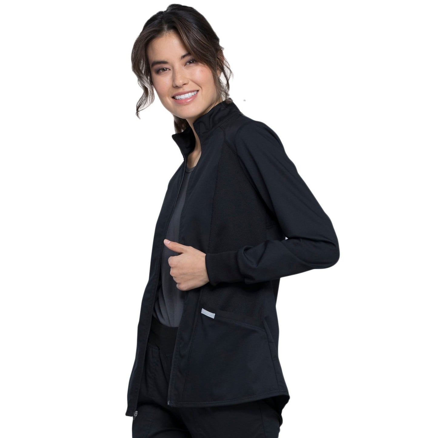 Cherokee Jacket Cherokee Revolution WW301 Scrubs Jacket Women Black