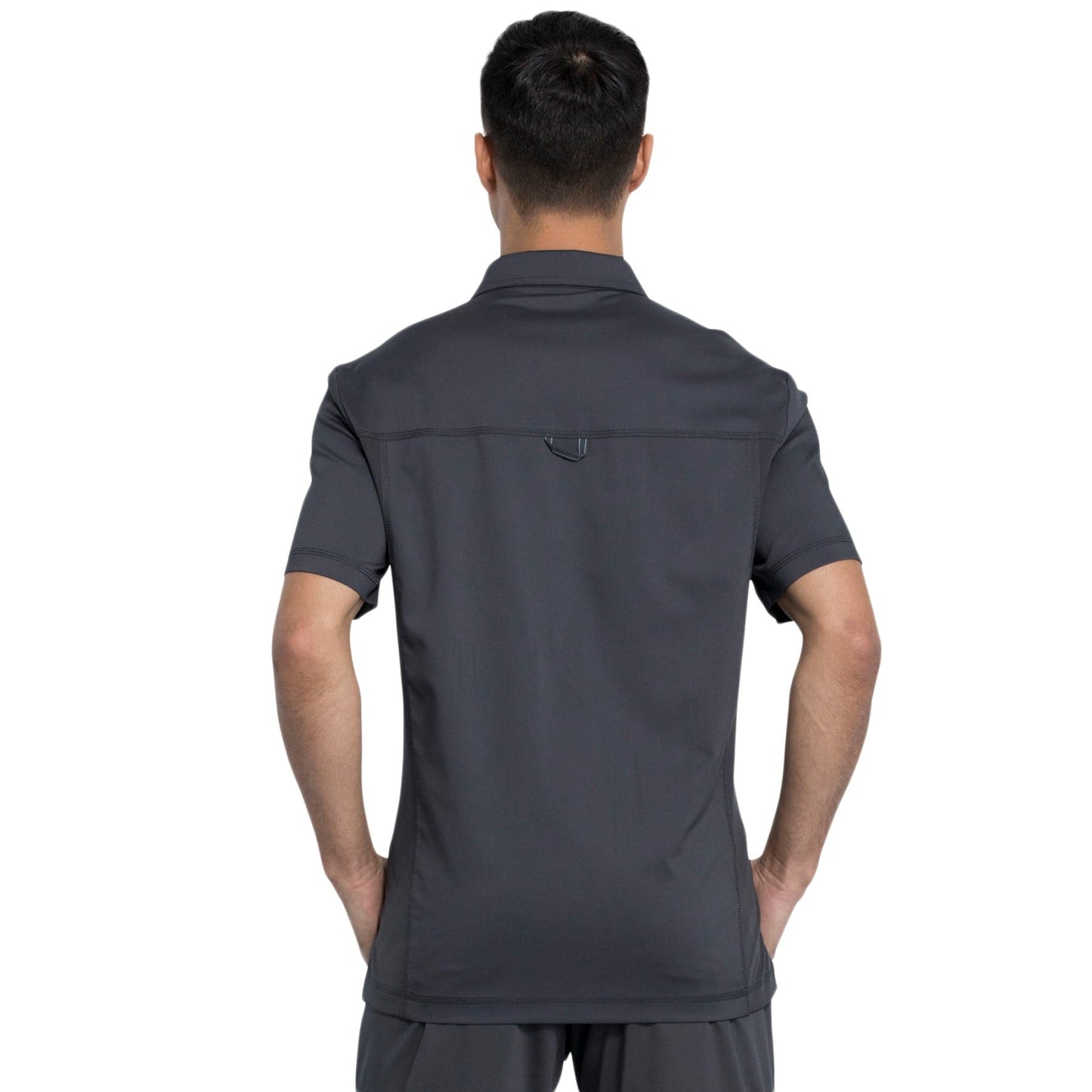 Cherokee Top Cherokee Revolution WW615 Scrubs Top Men Pewter