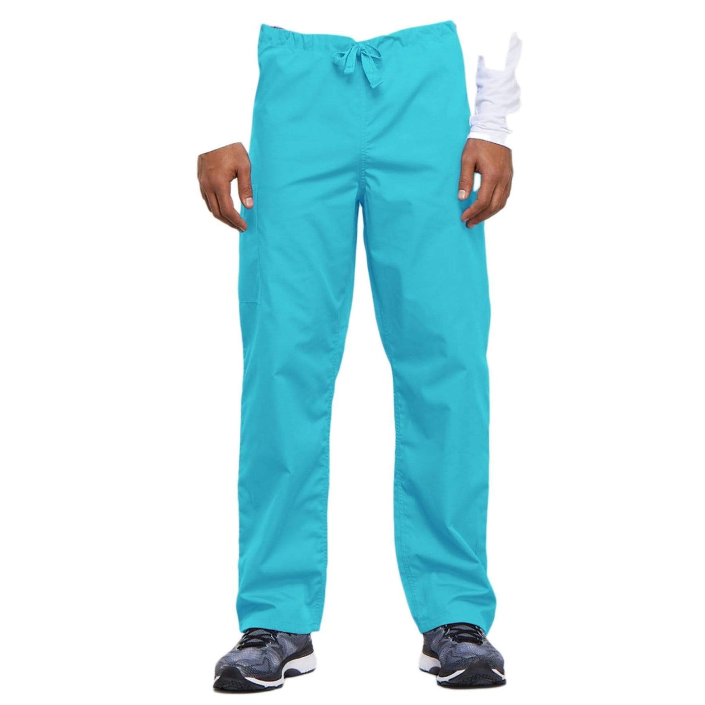 Cherokee Scrubs Pants Cherokee Workwear 4100 Scrubs Pants Unisex Drawstring Cargo Turquoise