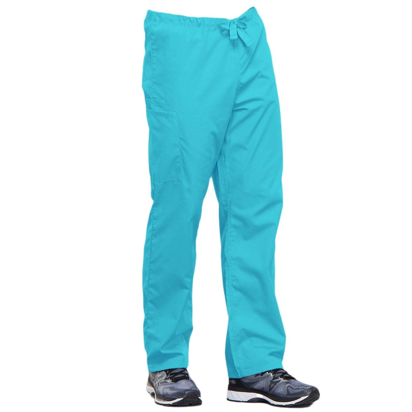 Cherokee Scrubs Pants Cherokee Workwear 4100 Scrubs Pants Unisex Drawstring Cargo Turquoise