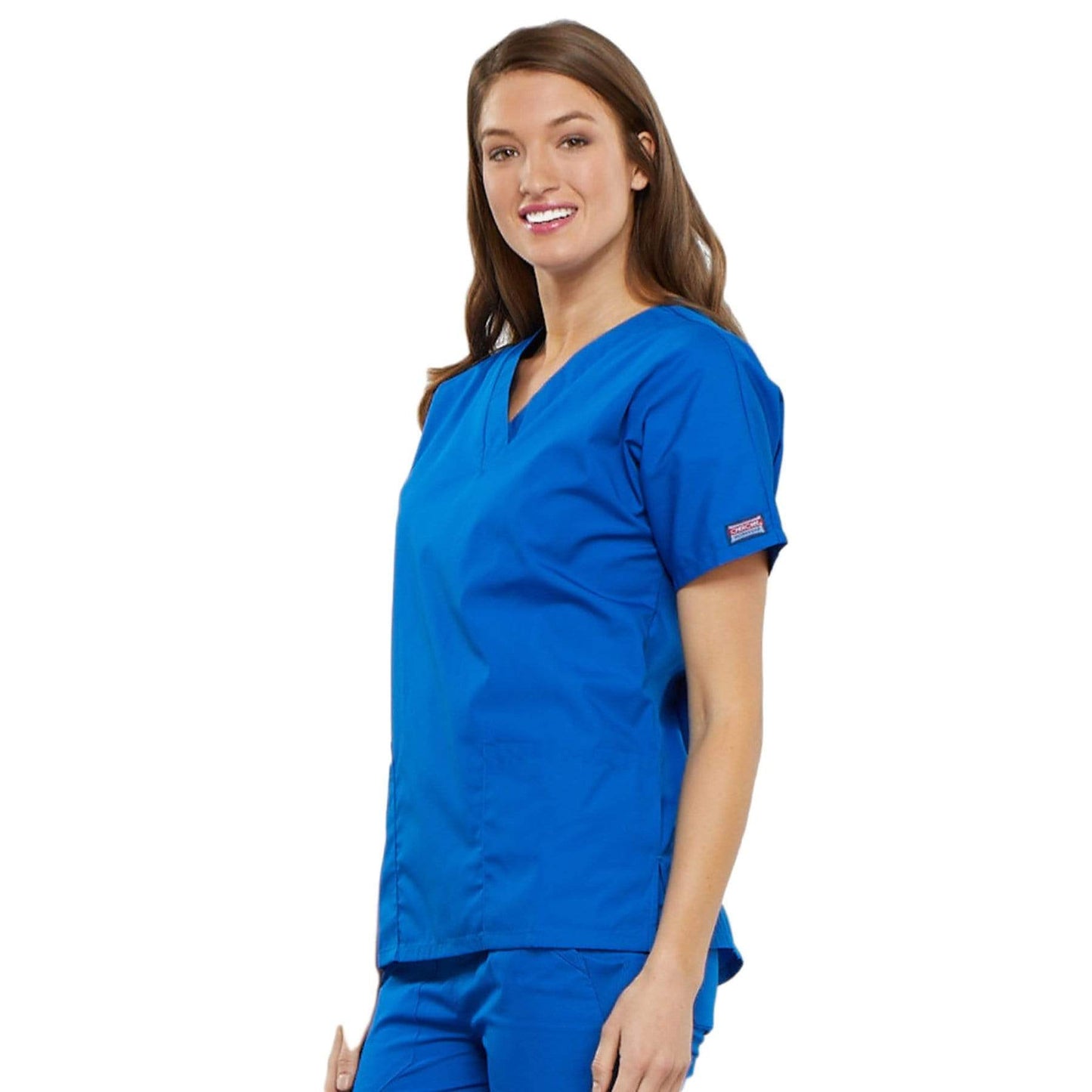 Cherokee Scrubs Top Cherokee Workwear 4700 Scrubs Top Women's V-Neck Royal