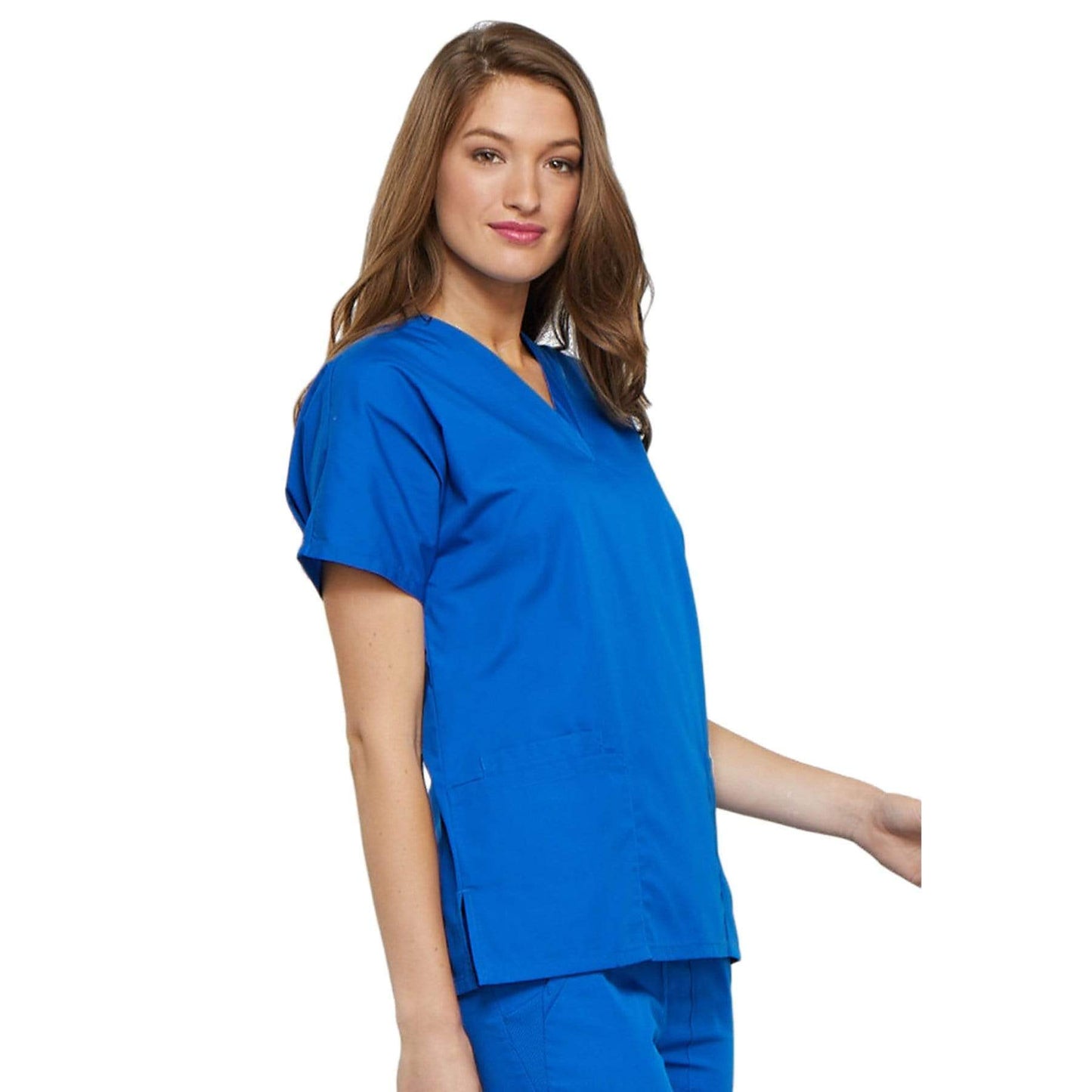 Cherokee Scrubs Top Cherokee Workwear 4700 Scrubs Top Women's V-Neck Royal