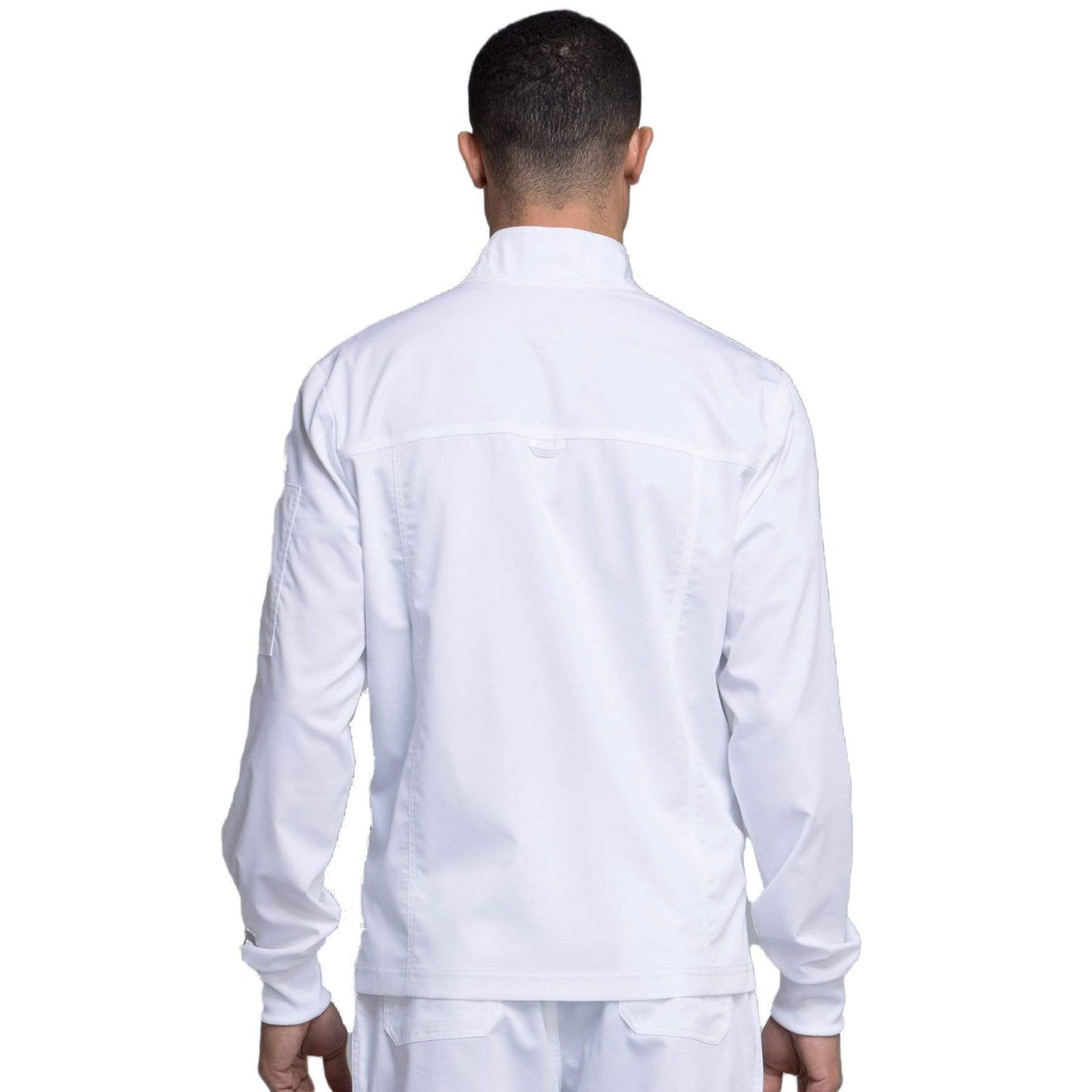 Cherokee Scrubs Jacket Cherokee Workwear Revolution WW320 Scrubs Jacket Men's Zip Front White