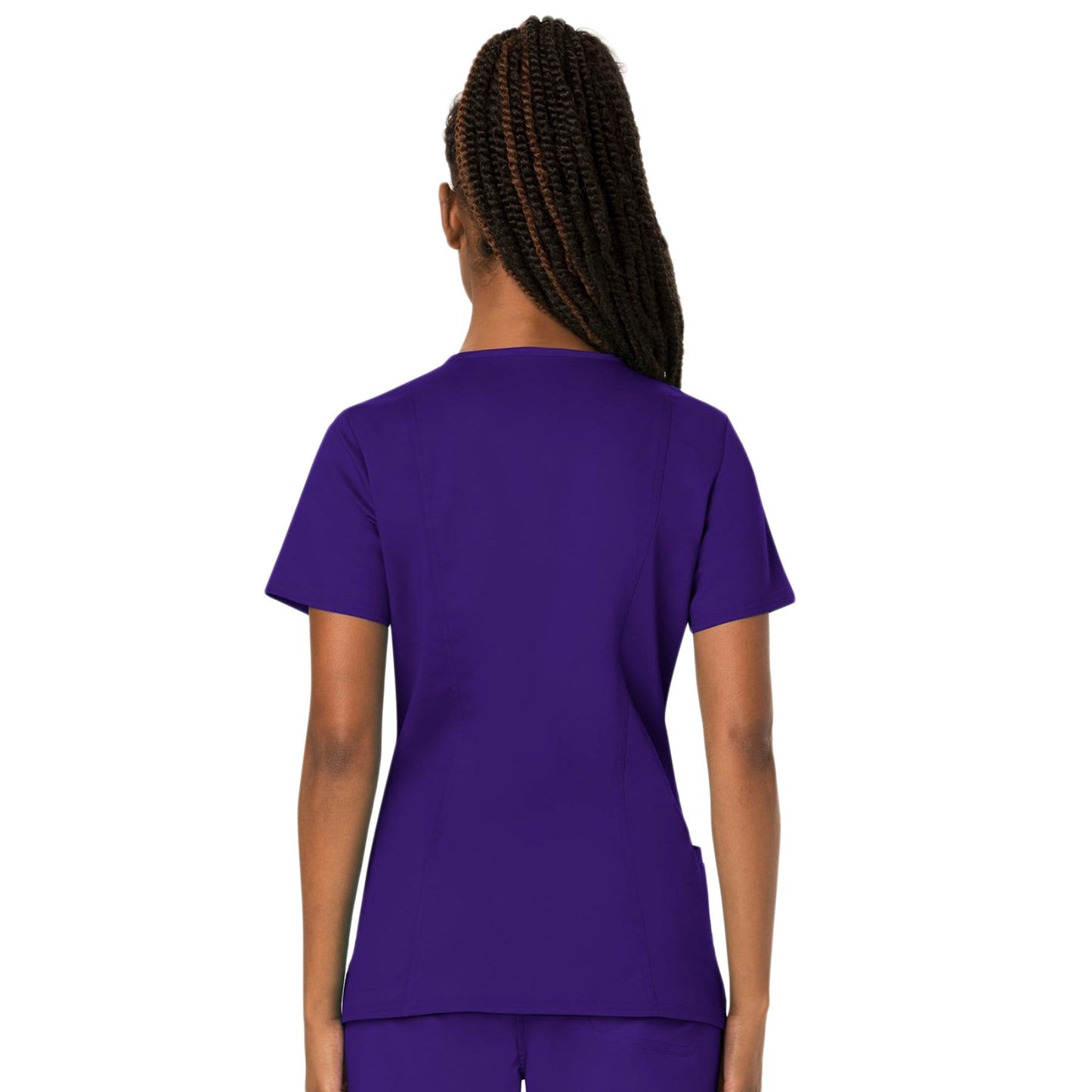 Cherokee Scrubs Top Cherokee Workwear Revolution WW620 Scrubs Top Women's V-Neck Grape