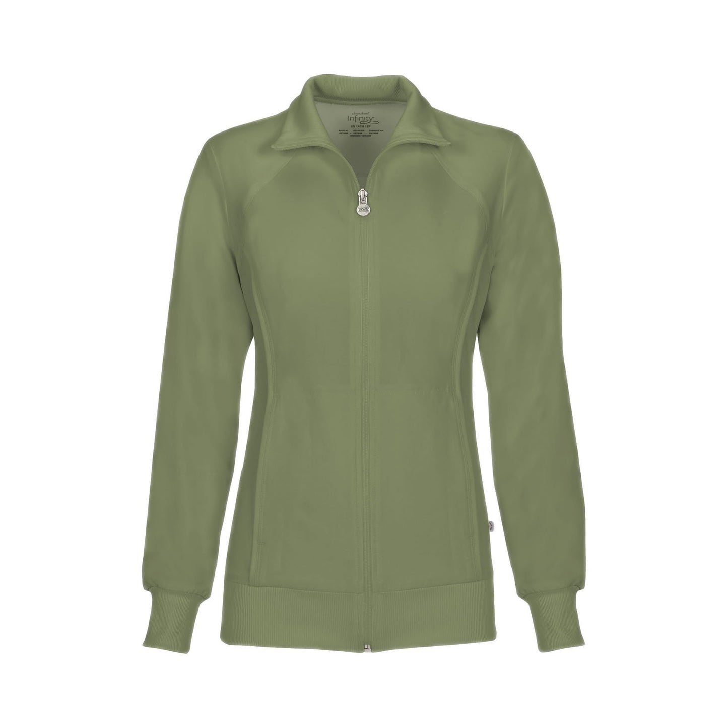 Cherokee Warm Up Jacket Infinity Zip Front Warm-Up Jacket Olive Warm Up Jacket