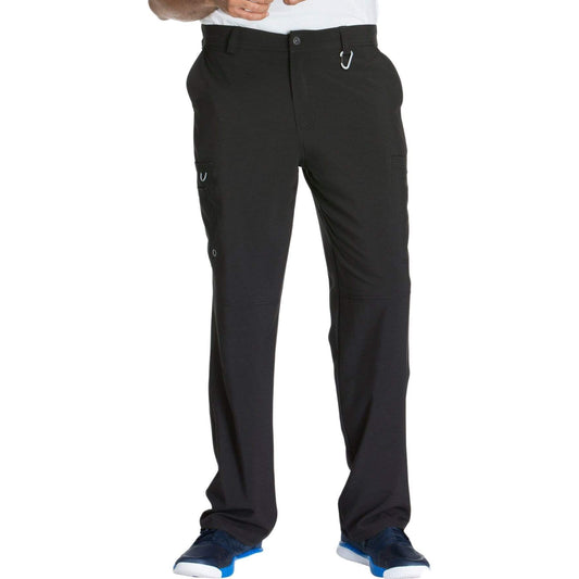 Cherokee Infinity CK200A Scrubs Pants Men's Fly Front Black