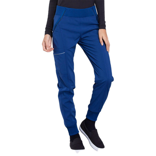 Cherokee Infinity CK110A Scrubs Pants Women's Mid Rise Tapered Leg Jogger Royal