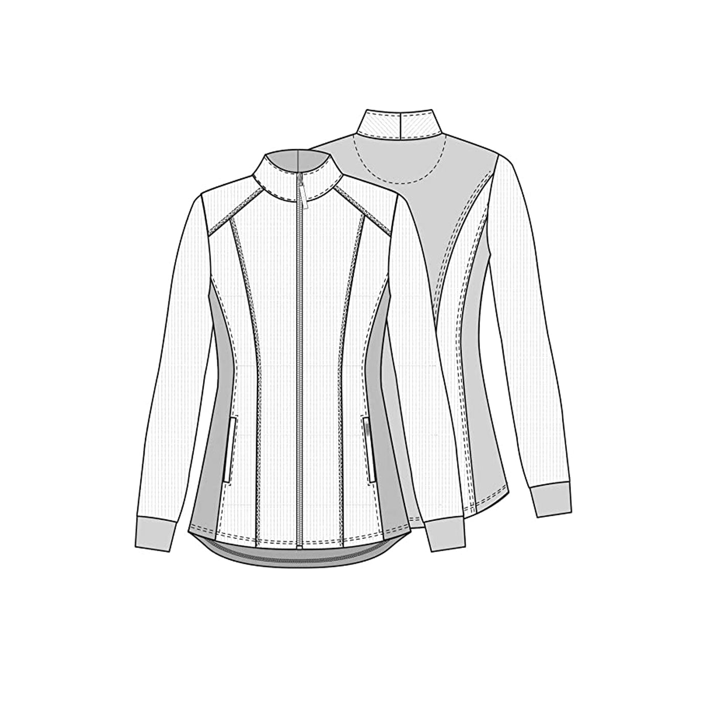 Cherokee CK365 Statement Warm Up Jacket Black