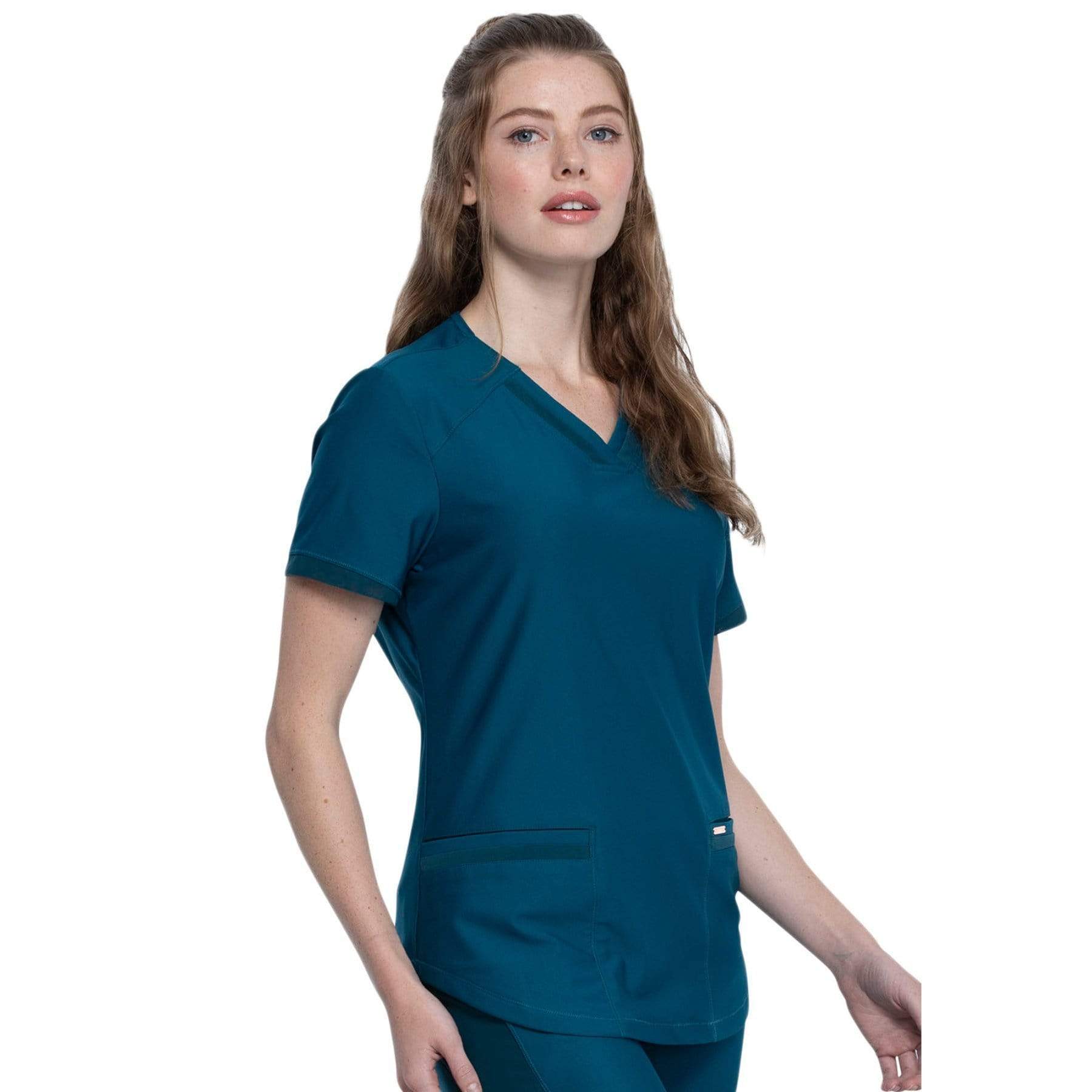 Cherokee Top Cherokee Form CK840 Scrubs Top Women Blue
