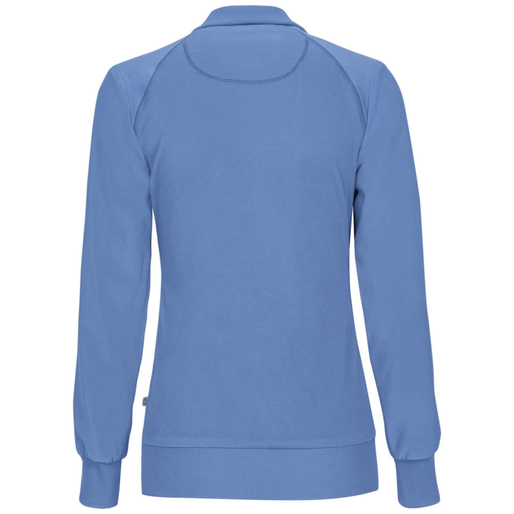 Cherokee Scrubs Jacket Cherokee Infinity 2391A Scrubs Jacket Women's Zip Front Warm-Up Ceil Blue