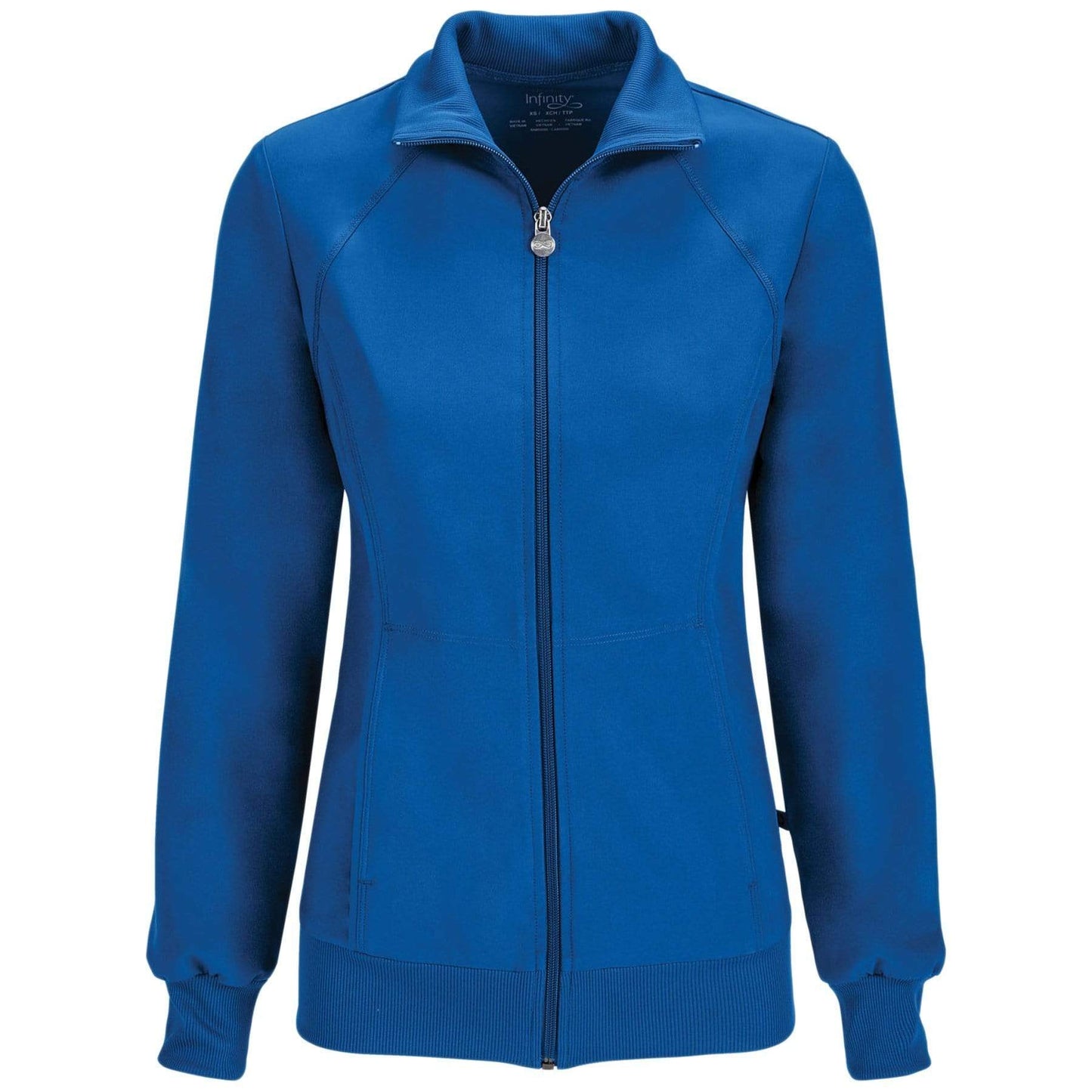 Cherokee Scrubs Jacket 2XL Cherokee Infinity 2391A Scrubs Jacket Women's Zip Front Warm-Up Royal