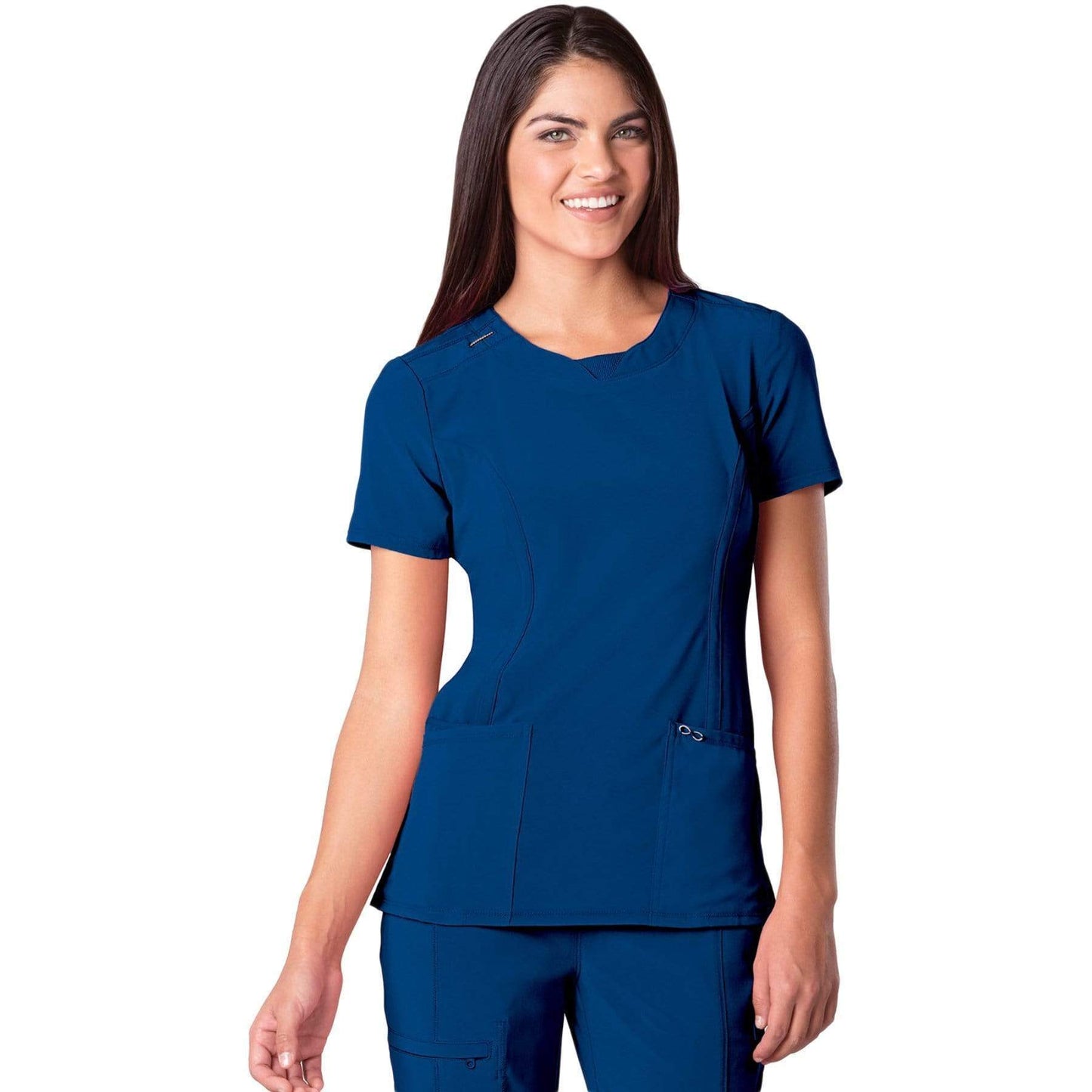 Cherokee Scrubs Top 2XL Cherokee Infinity 2624A Scrubs Top Women's Round Neck Royal