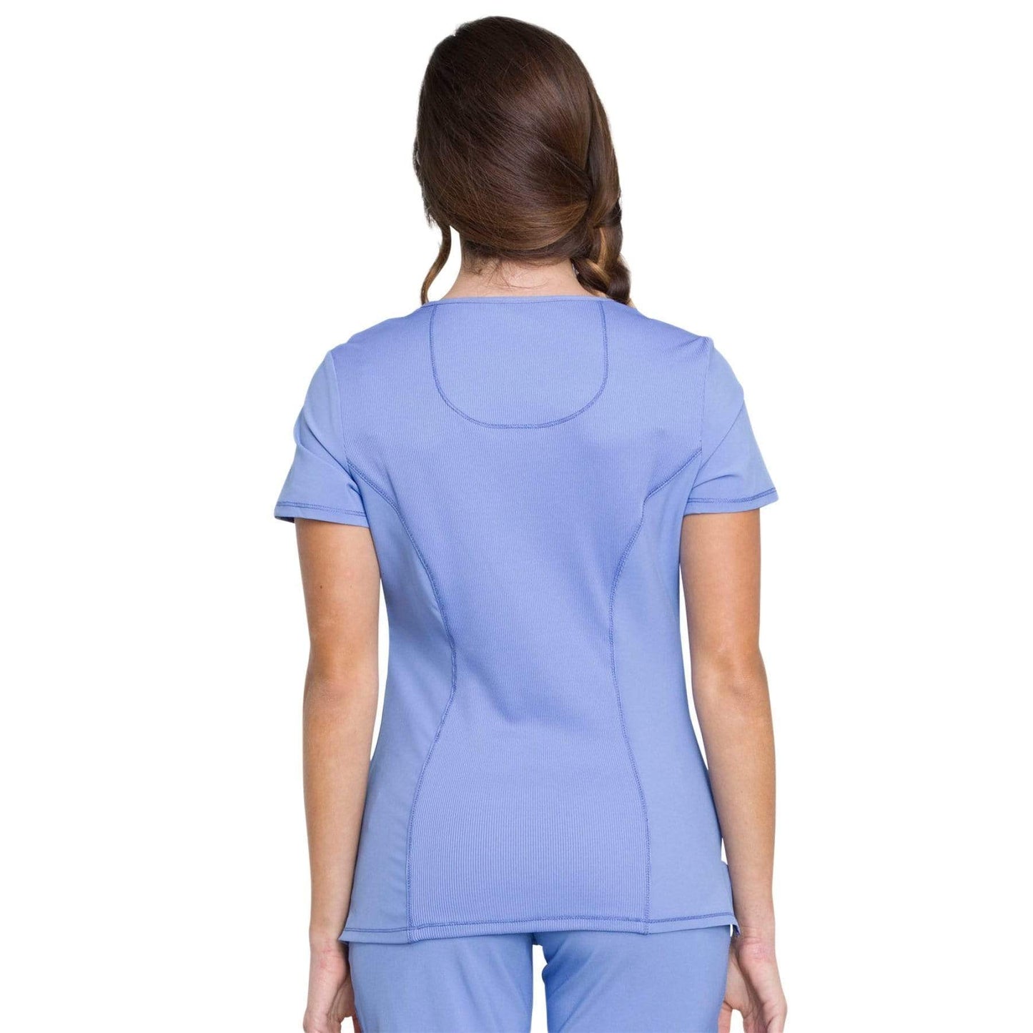 Cherokee Scrubs Top Cherokee Infinity 2625A Scrubs Top Women's Mock Wrap Ceil Blue