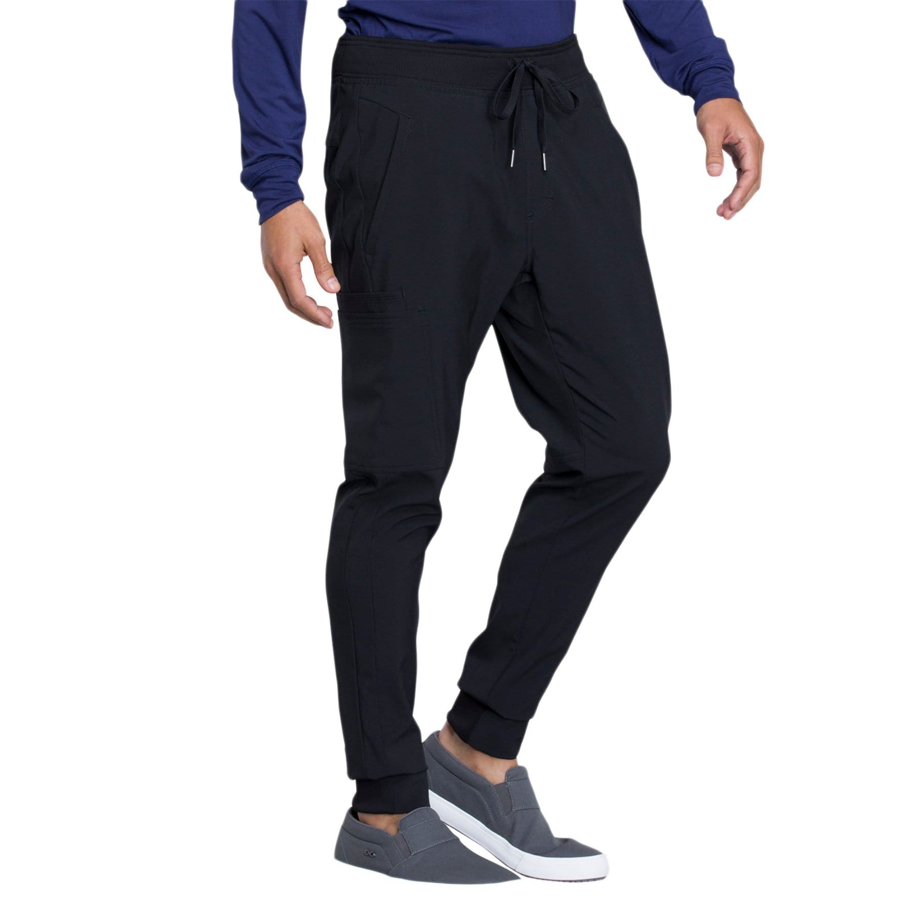 Cherokee Scrubs Pants Cherokee Infinity CK004A Scrubs Pants Men's Natural Rise Jogger Black