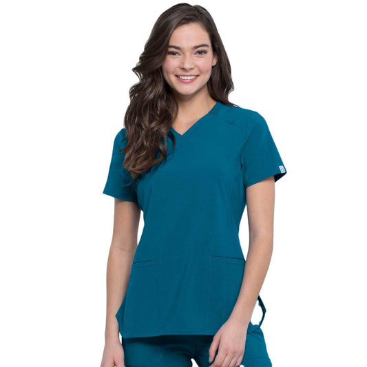 Cherokee Top Cherokee Infinity CK865A Scrubs Top Women Blue