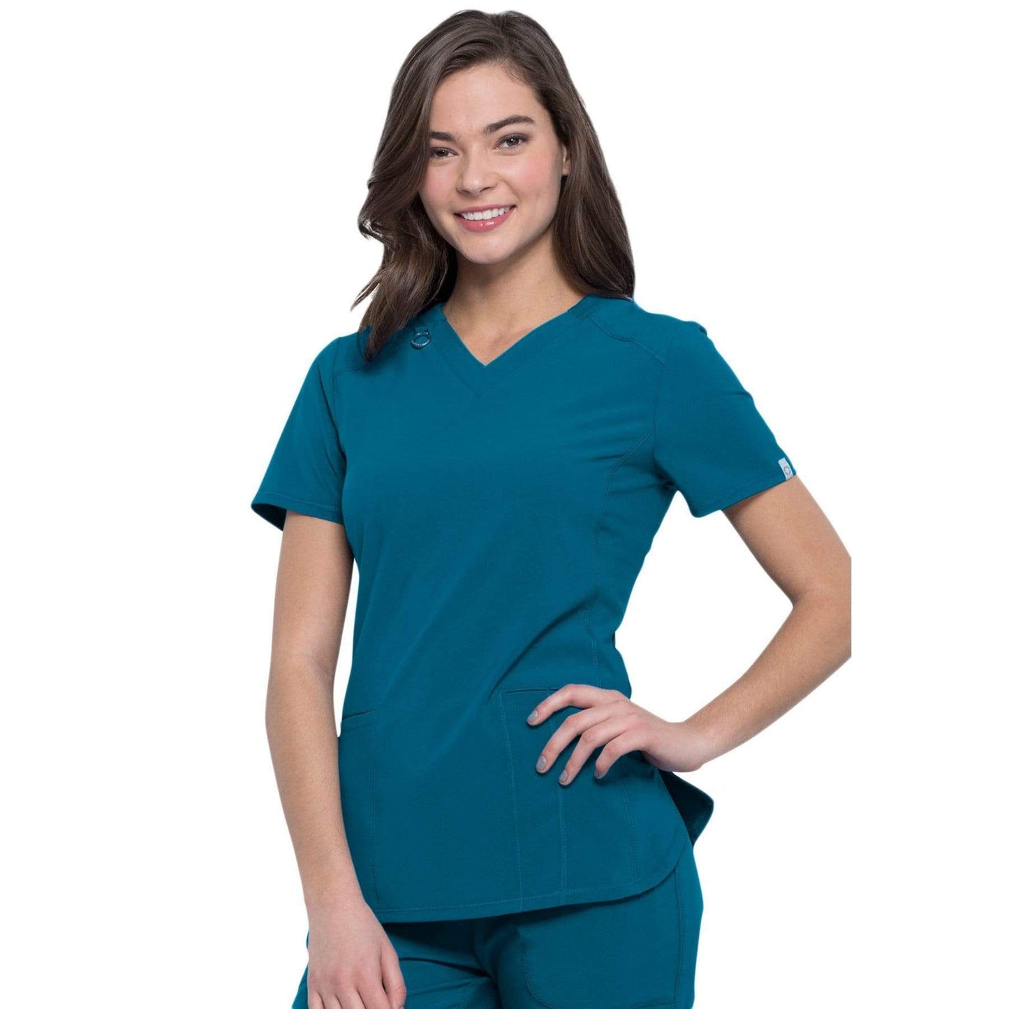 Cherokee Top Cherokee Infinity CK865A Scrubs Top Women Blue