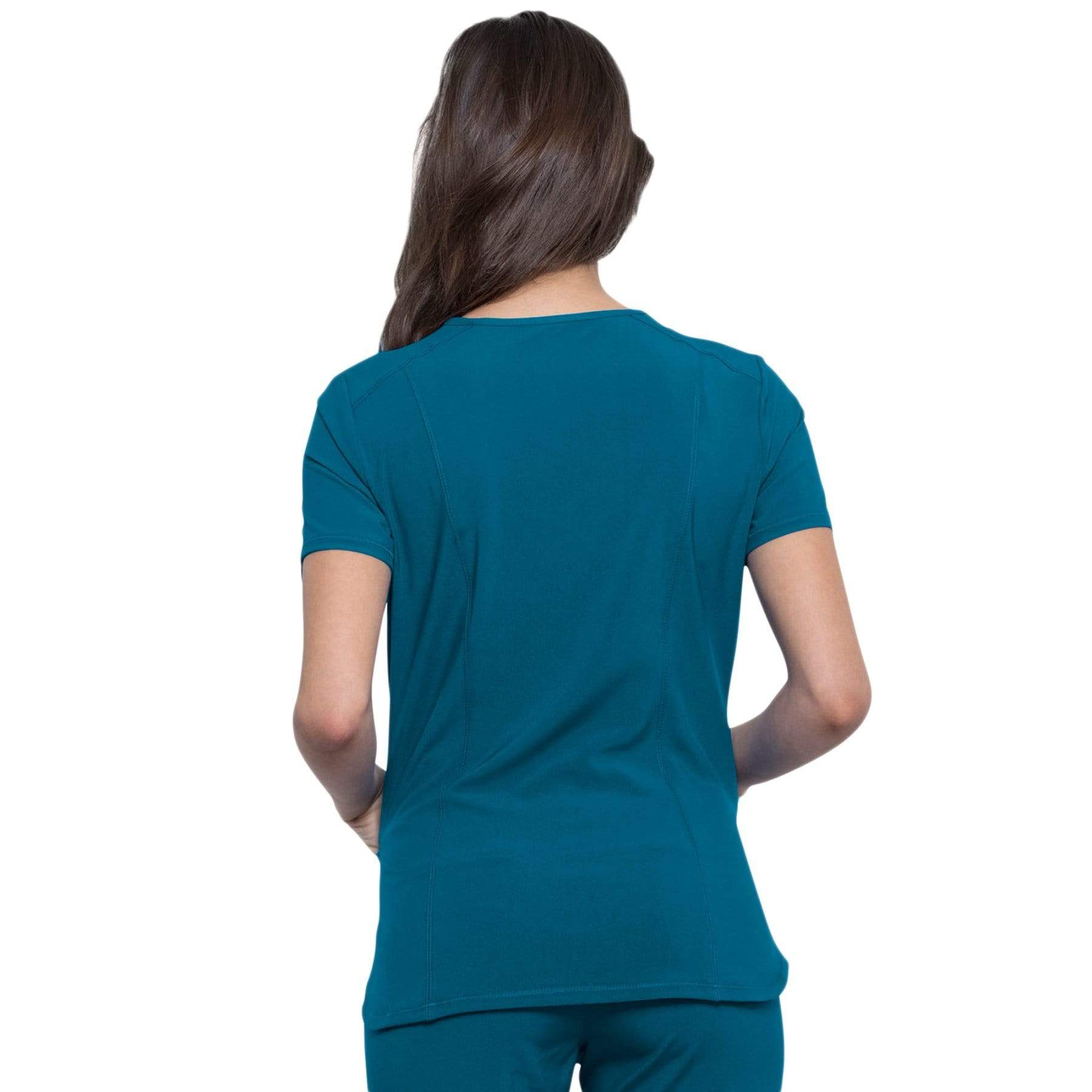 Cherokee Top Cherokee Infinity CK865A Scrubs Top Women Blue