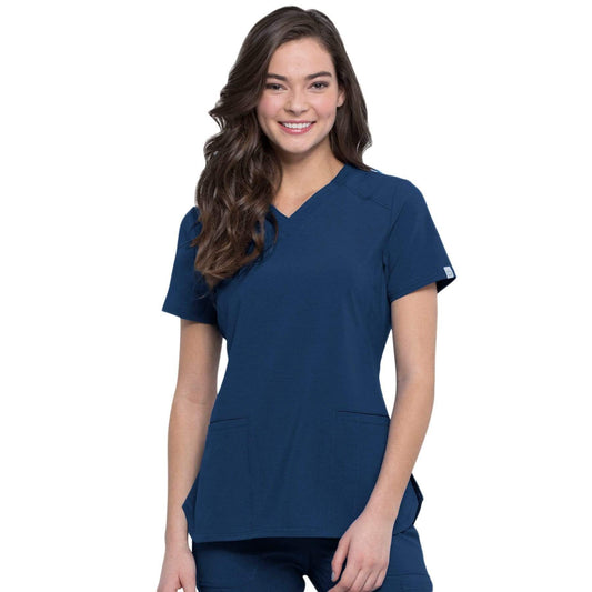 Cherokee Top Cherokee Infinity CK865A Scrubs Top Women Navy