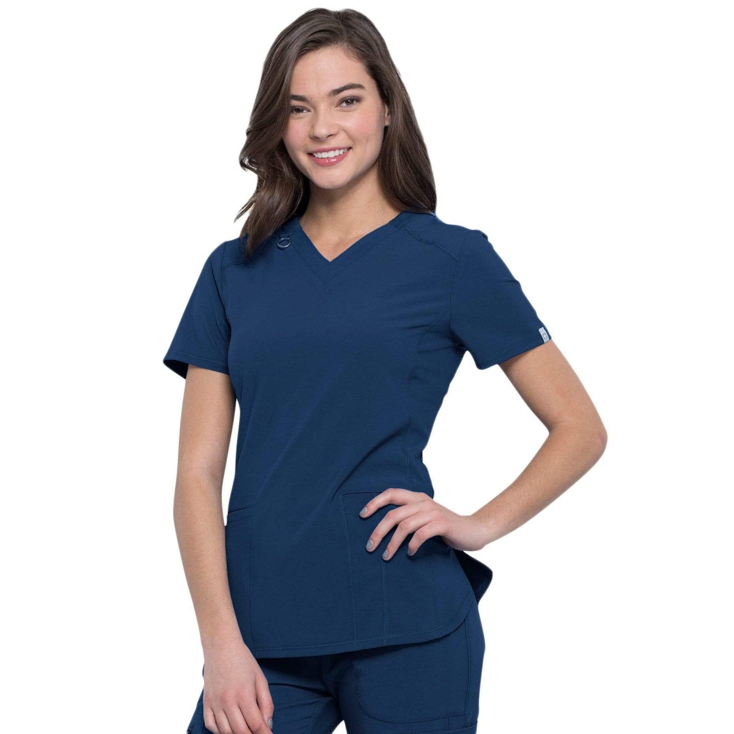 Cherokee Top Cherokee Infinity CK865A Scrubs Top Women Navy
