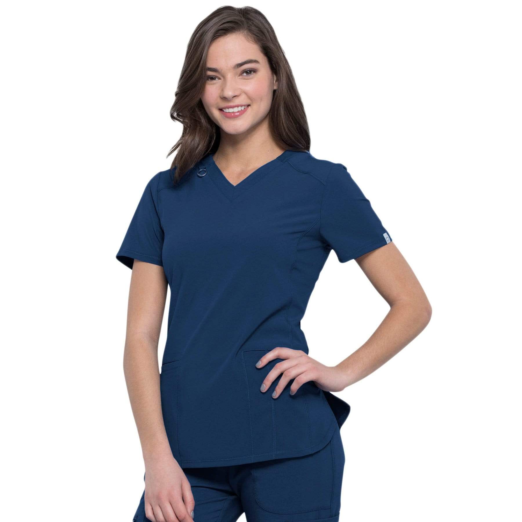 Cherokee Top Cherokee Infinity CK865A Scrubs Top Women Navy