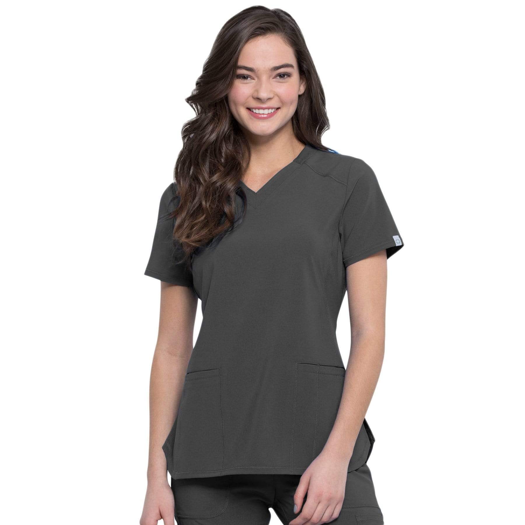 Cherokee Top Cherokee Infinity CK865A Scrubs Top Women Pewter