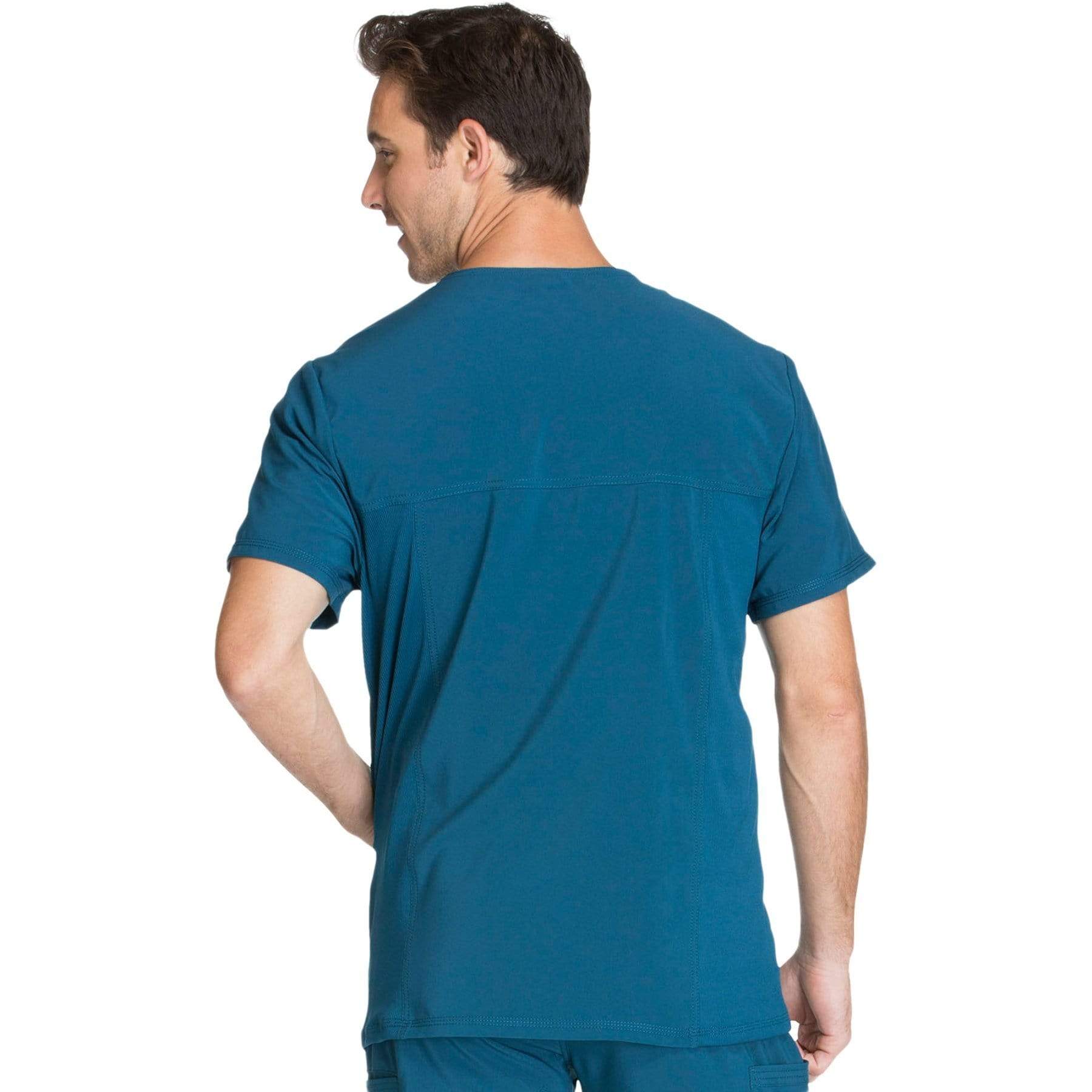 Cherokee Scrubs Top Cherokee Infinity CK900A Scrubs Top Men's V-Neck Caribbean Blue