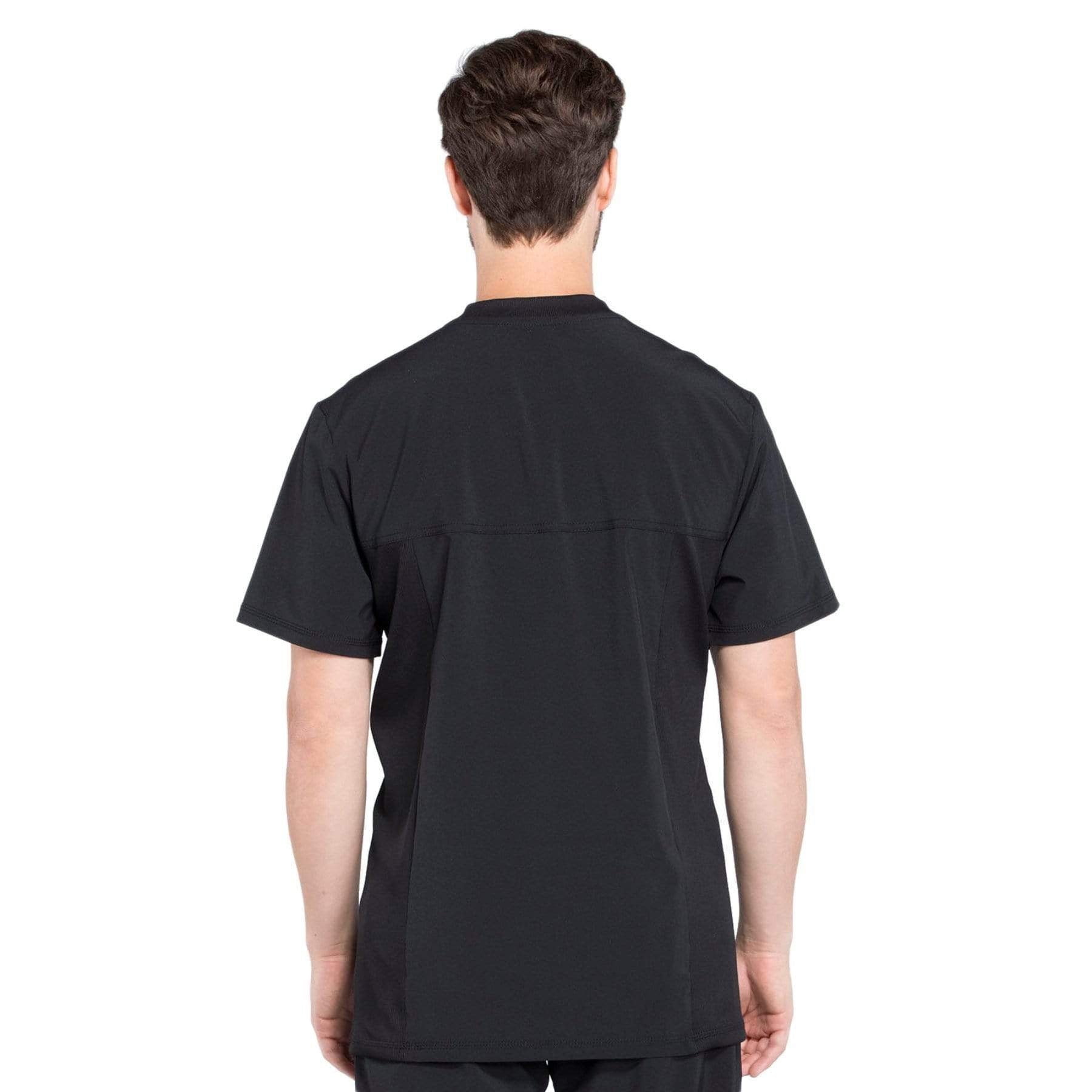 Cherokee Scrubs Top Cherokee Infinity CK910A Scrubs Top Men's V-Neck Black