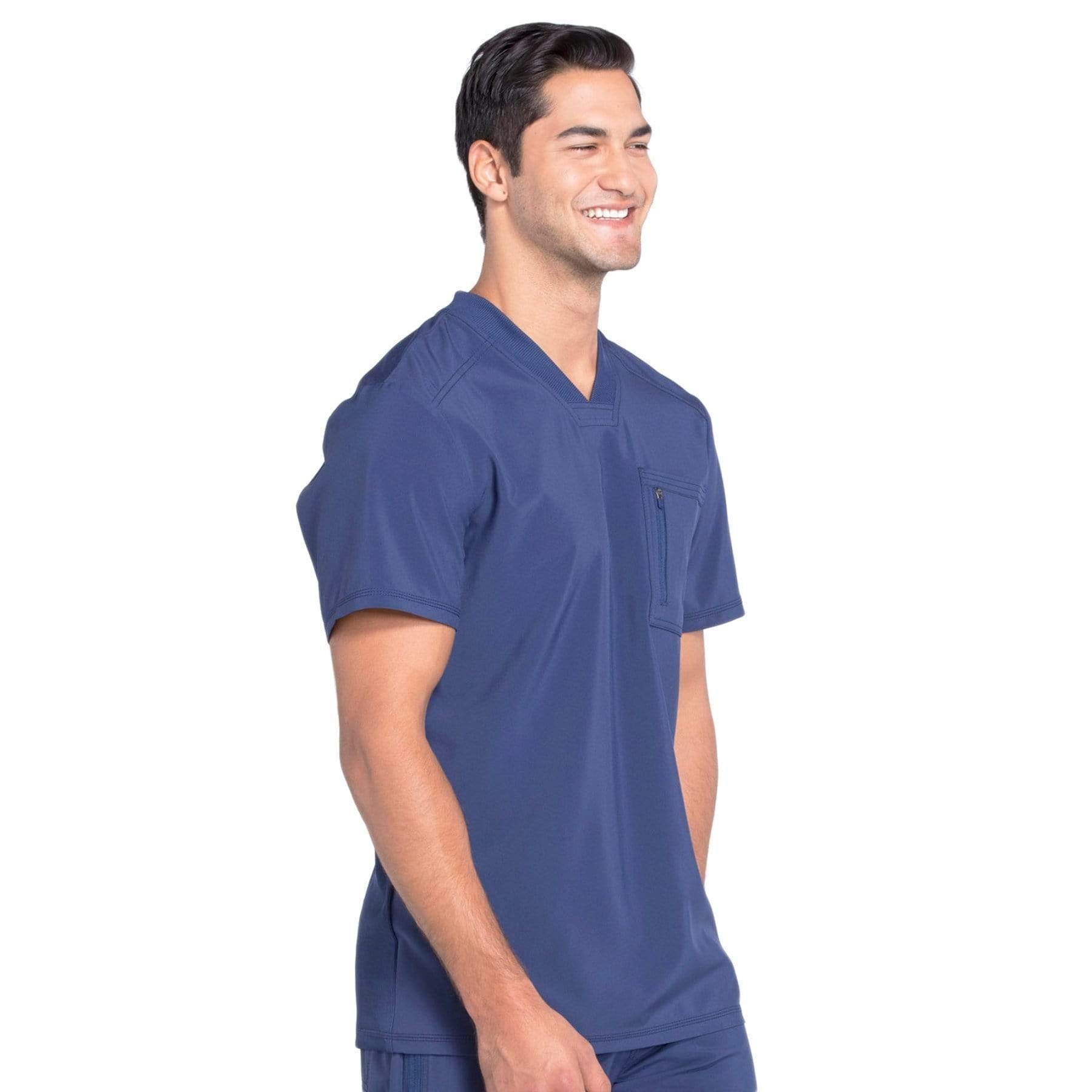 Cherokee Scrubs Top Cherokee Infinity CK910A Scrubs Top Men's V-Neck Navy