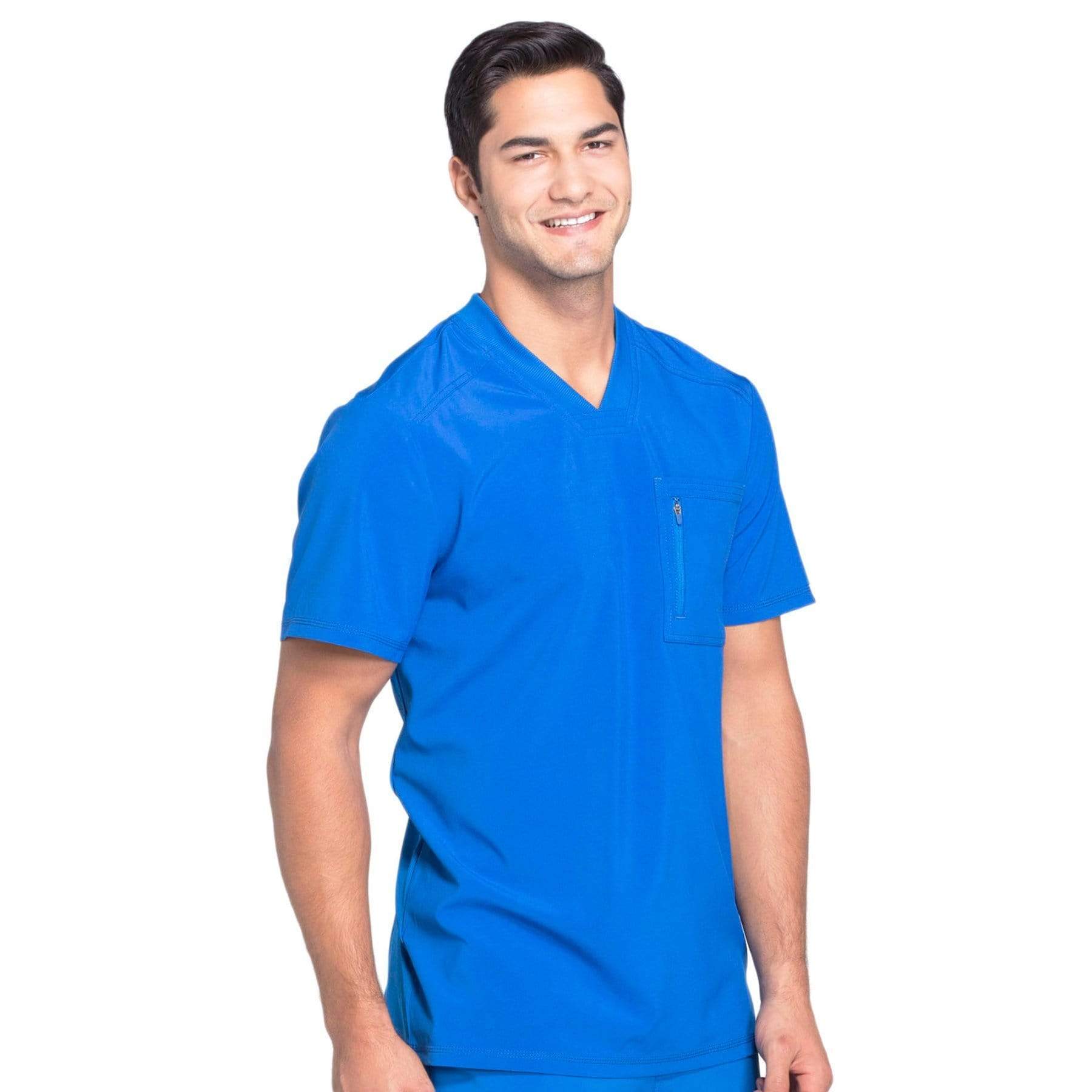 Cherokee Scrubs Top Cherokee Infinity CK910A Scrubs Top Men's V-Neck Royal