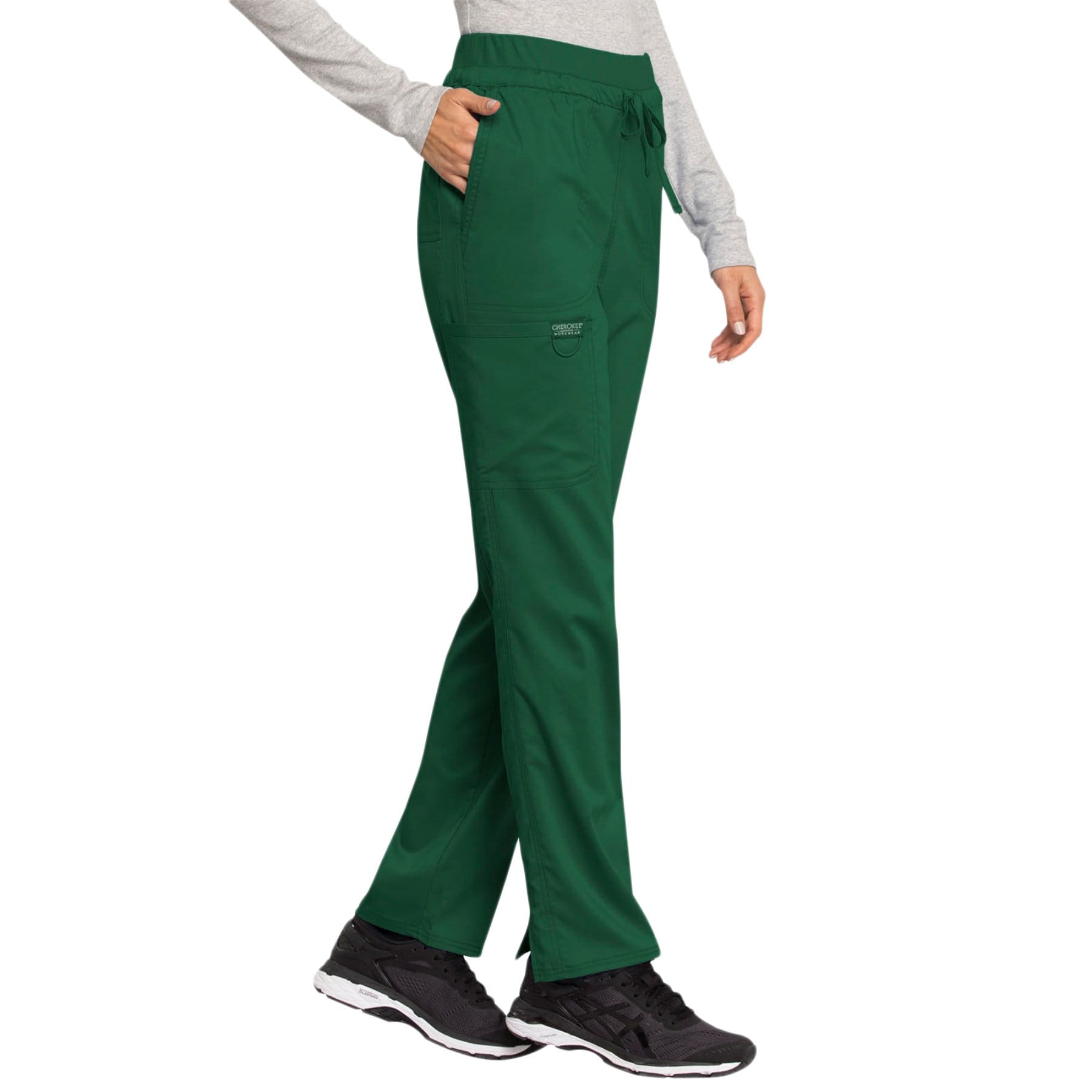 Cherokee Pant Cherokee Revolution WW105 Scrubs Pant Women Hunter Green