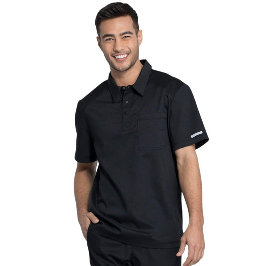 Cherokee Top 2XL Cherokee Revolution WW615 Scrubs Top Men Black