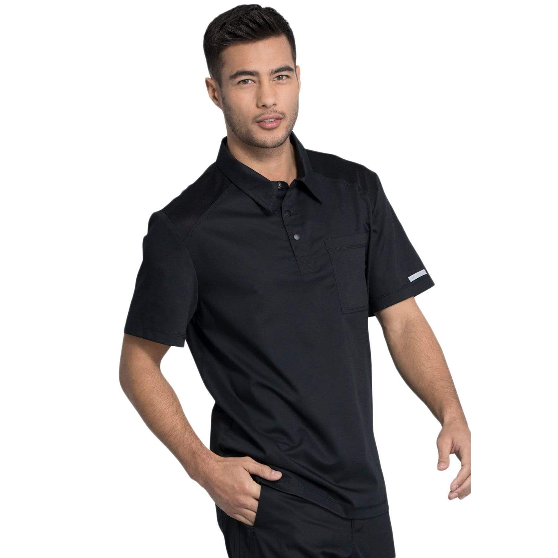 Cherokee Top Cherokee Revolution WW615 Scrubs Top Men Black