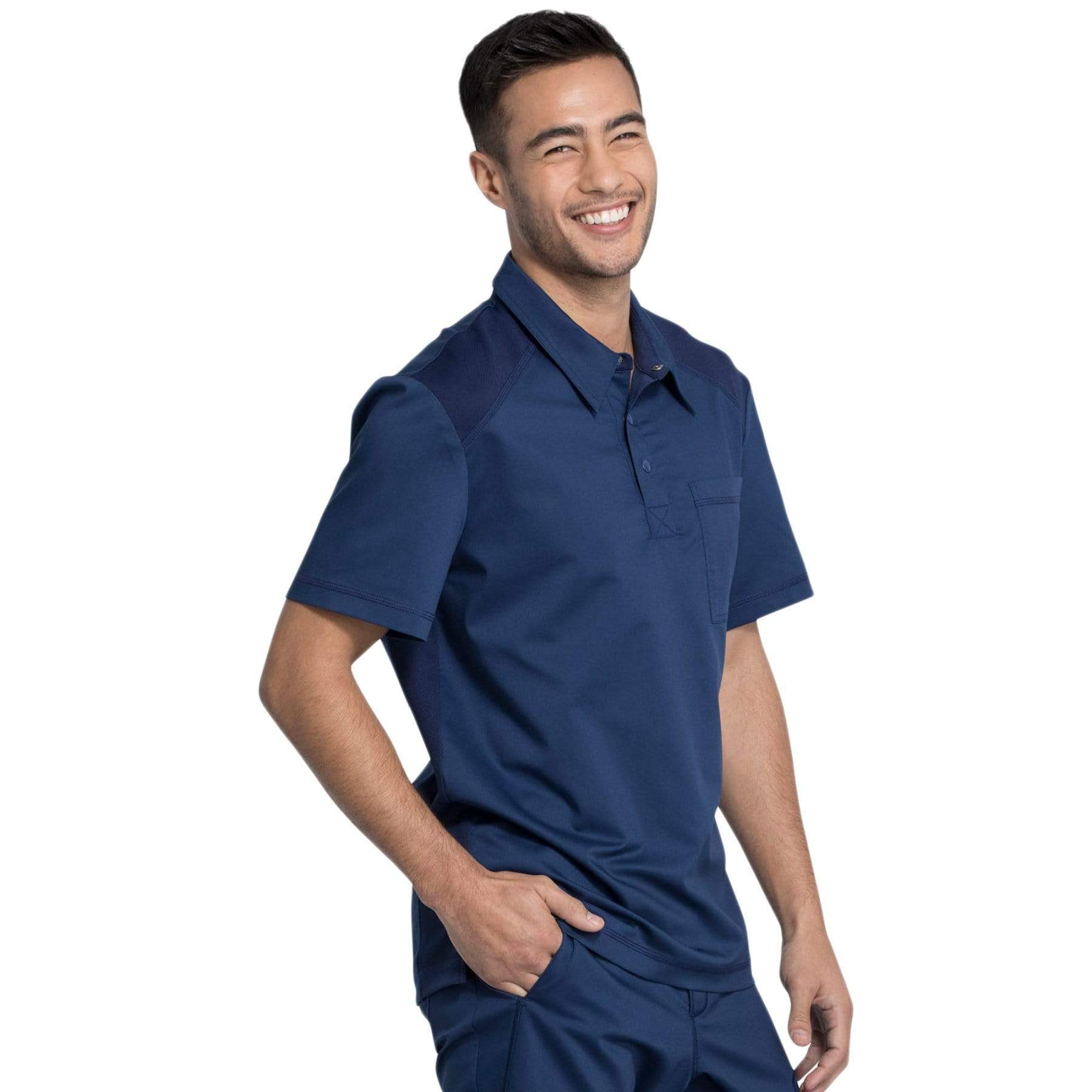 Cherokee Top Cherokee Revolution WW615 Scrubs Top Men Navy