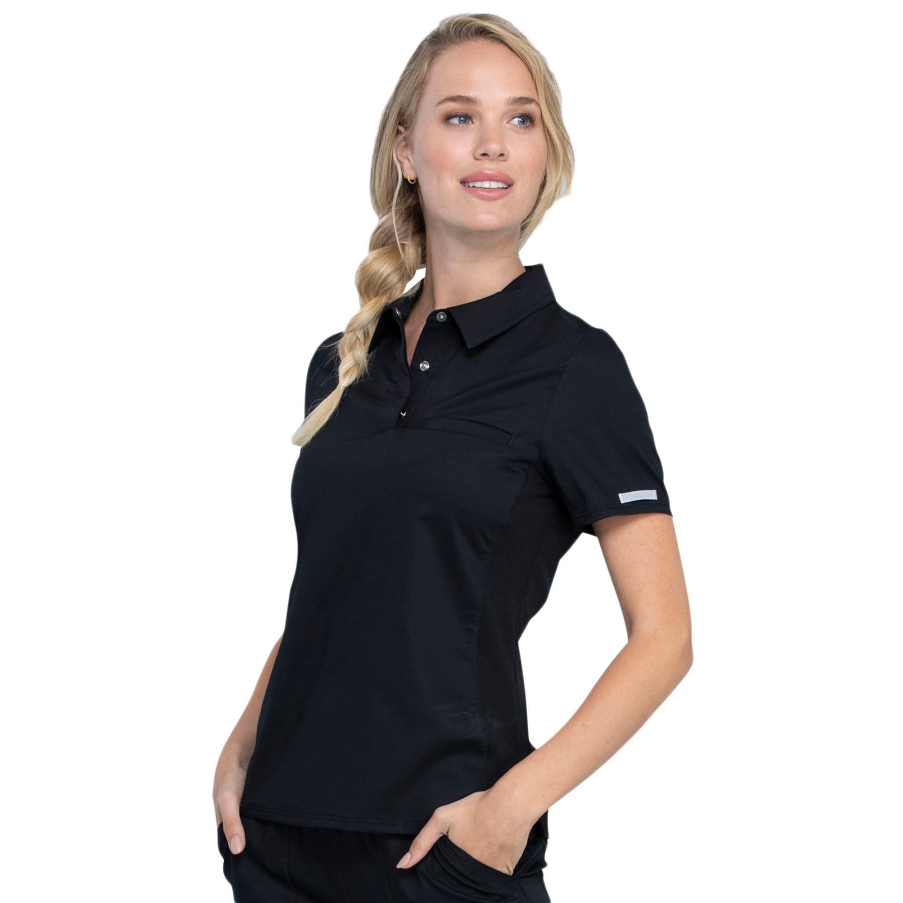 Cherokee Top Cherokee Revolution WW698 Scrubs Top Women Black