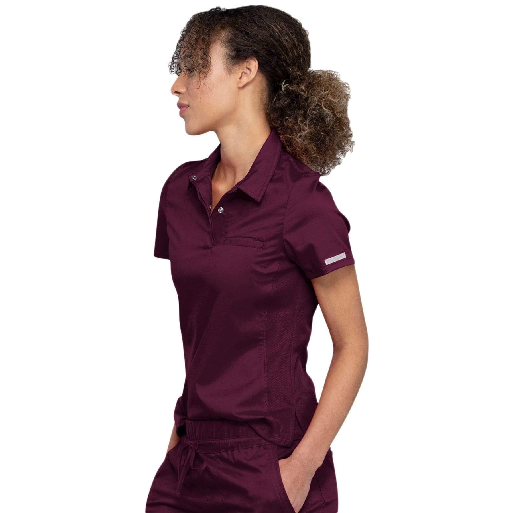 Cherokee Top Cherokee Revolution WW698 Scrubs Top Women Wine