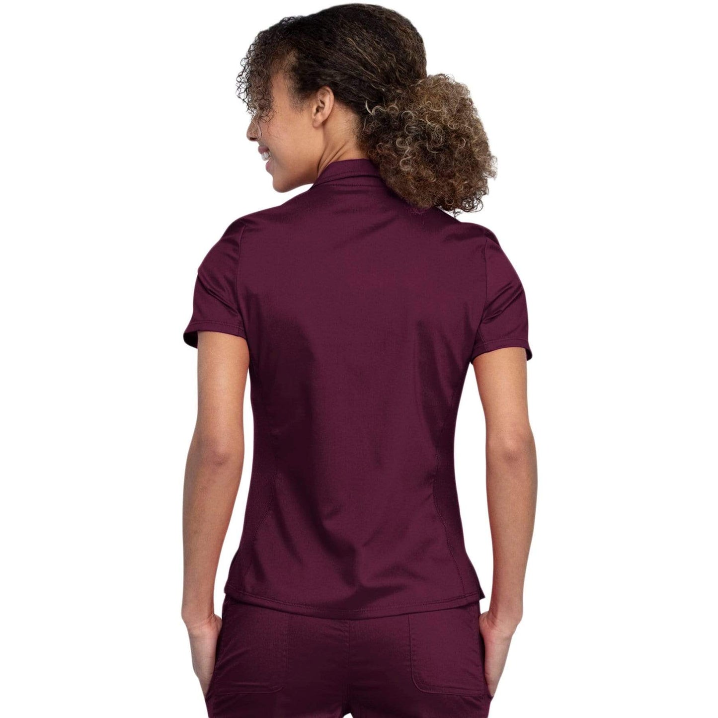 Cherokee Top Cherokee Revolution WW698 Scrubs Top Women Wine