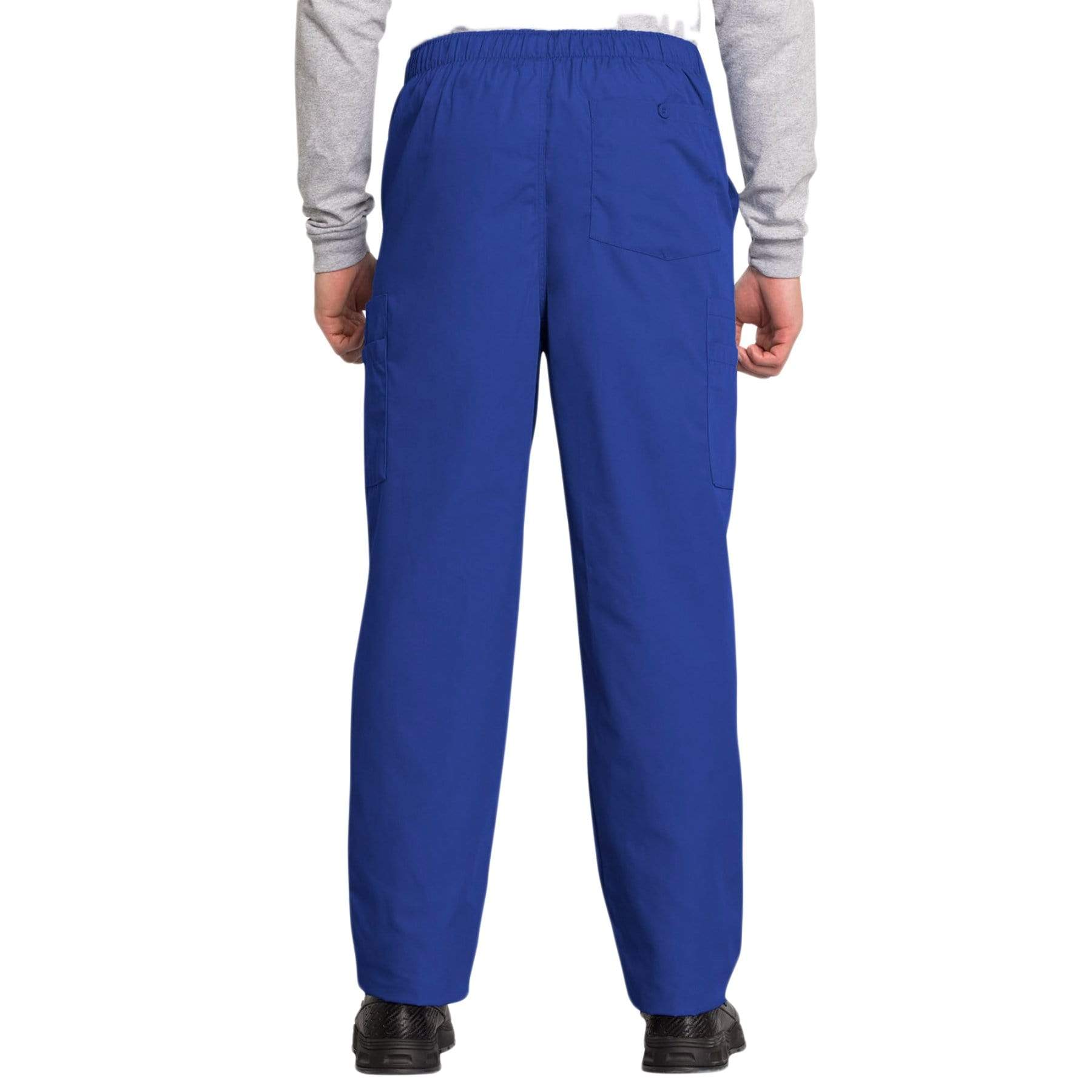 Cherokee Scrubs Pants Cherokee Workwear 4000 Scrubs Pants Men's Drawstring Cargo Galaxy Blue