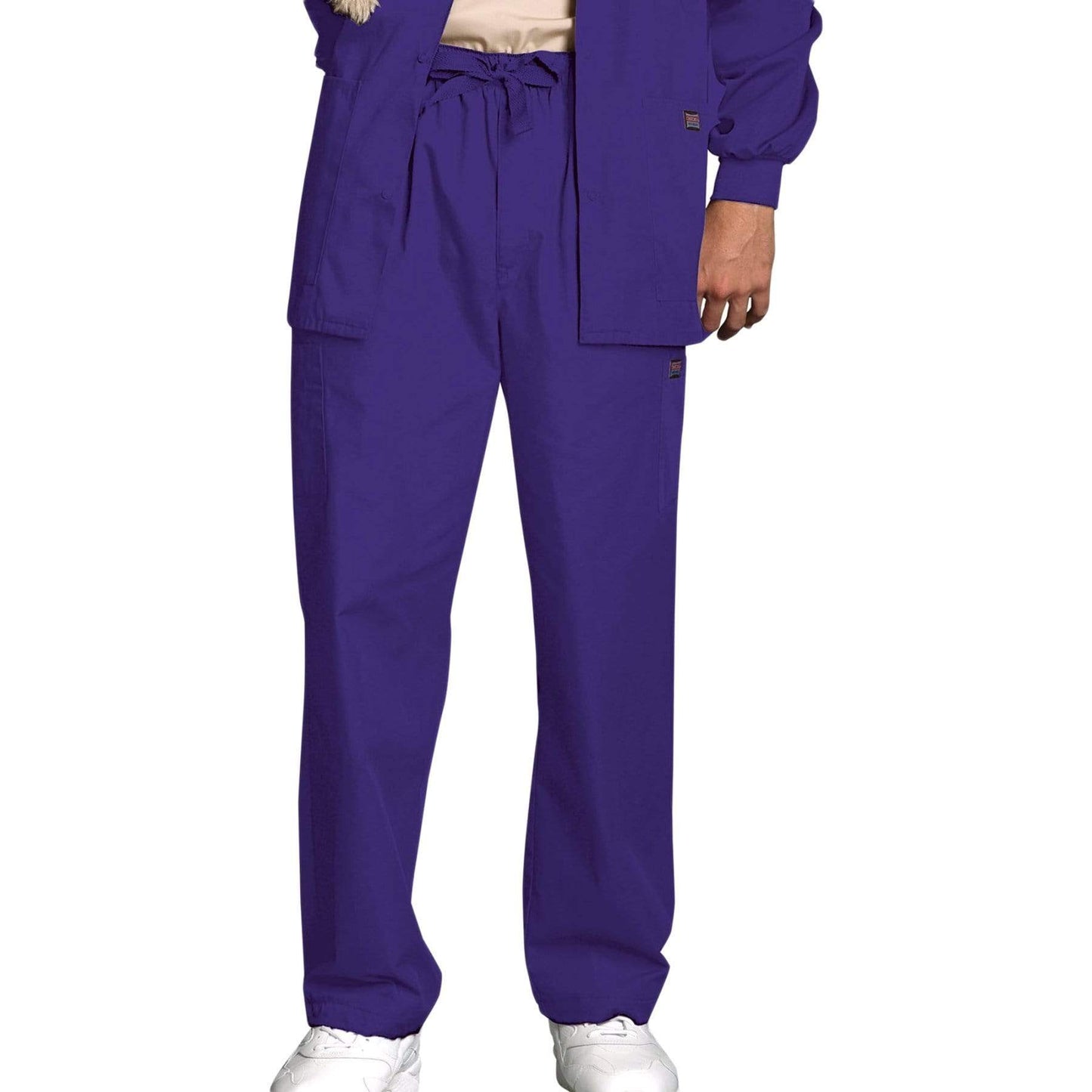 Cherokee Scrubs Pants 2XL / Regular Length Cherokee Workwear 4000 Scrubs Pants Men's Drawstring Cargo Grape