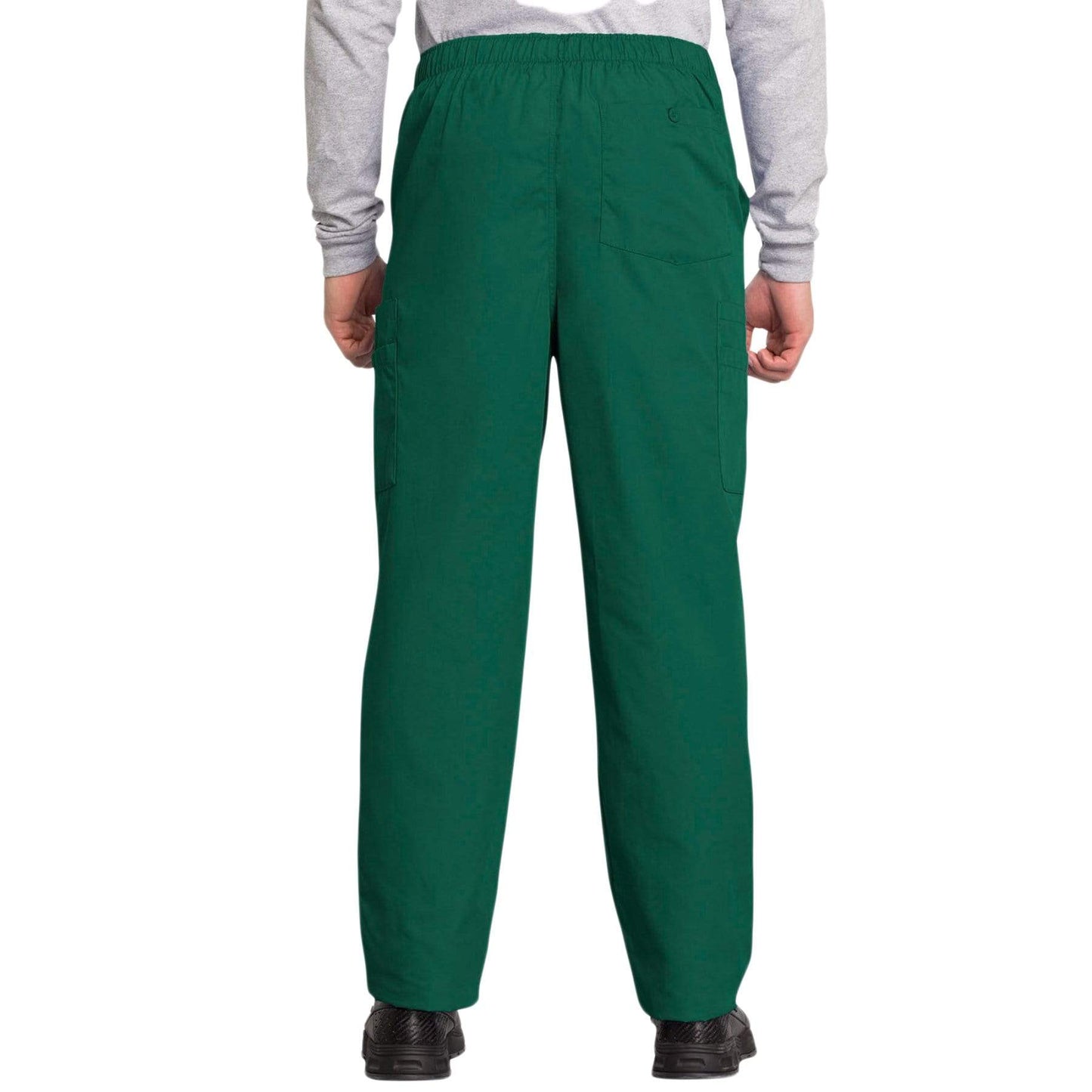 Cherokee Scrubs Pants Cherokee Workwear 4000 Scrubs Pants Men's Drawstring Cargo Hunter Green