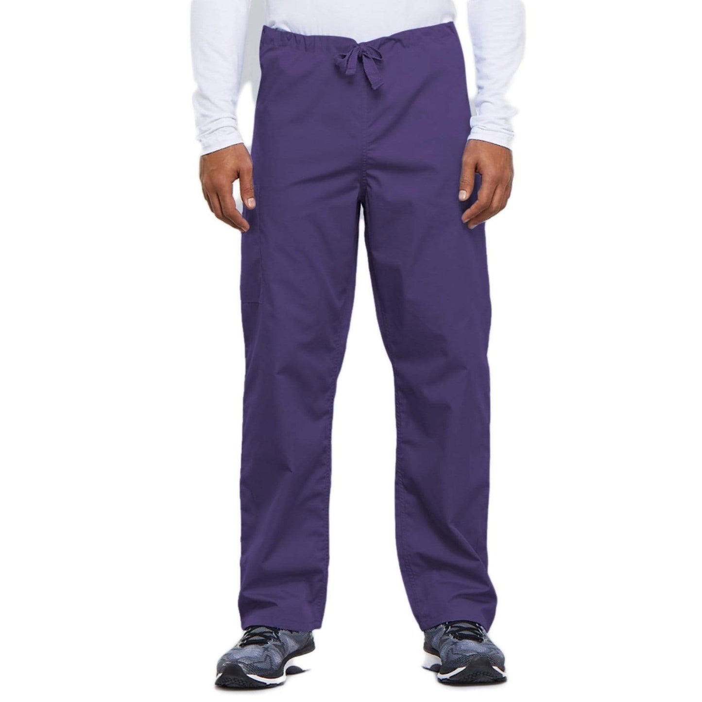 Cherokee Scrubs Pants 2XL / Regular Length Cherokee Workwear 4100 Scrubs Pants Unisex Drawstring Cargo Grape
