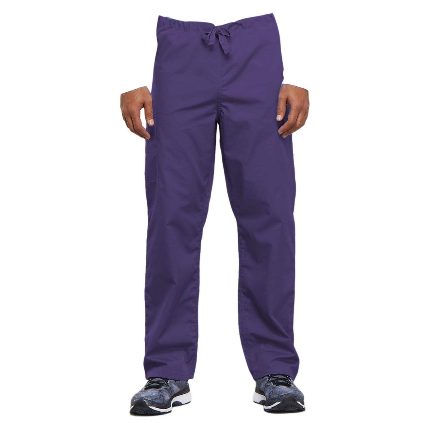 Cherokee Scrubs Pants Cherokee Workwear 4100 Scrubs Pants Unisex Drawstring Cargo Grape