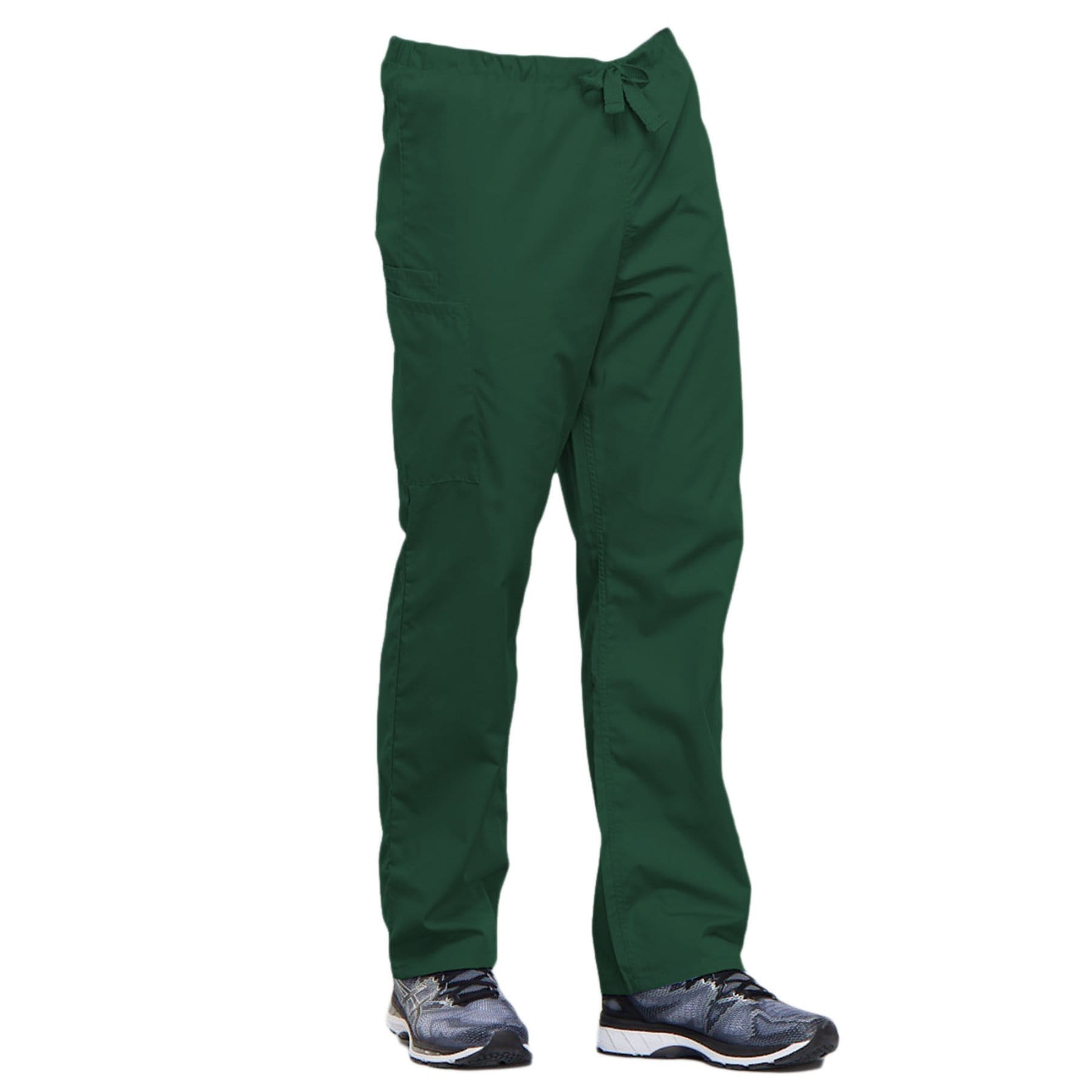 Cherokee Scrubs Pants Cherokee Workwear 4100 Scrubs Pants Unisex Drawstring Cargo Hunter Green