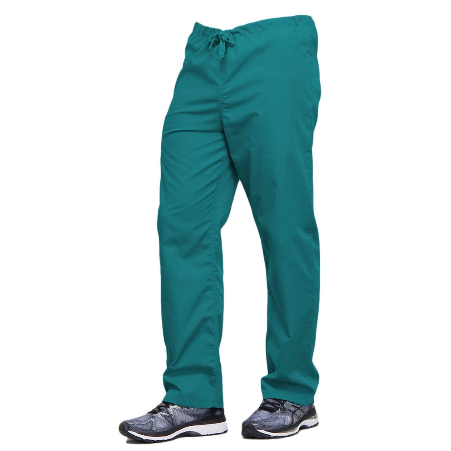 Cherokee Scrubs Pants Cherokee Workwear 4100 Scrubs Pants Unisex Drawstring Cargo Teal Blue
