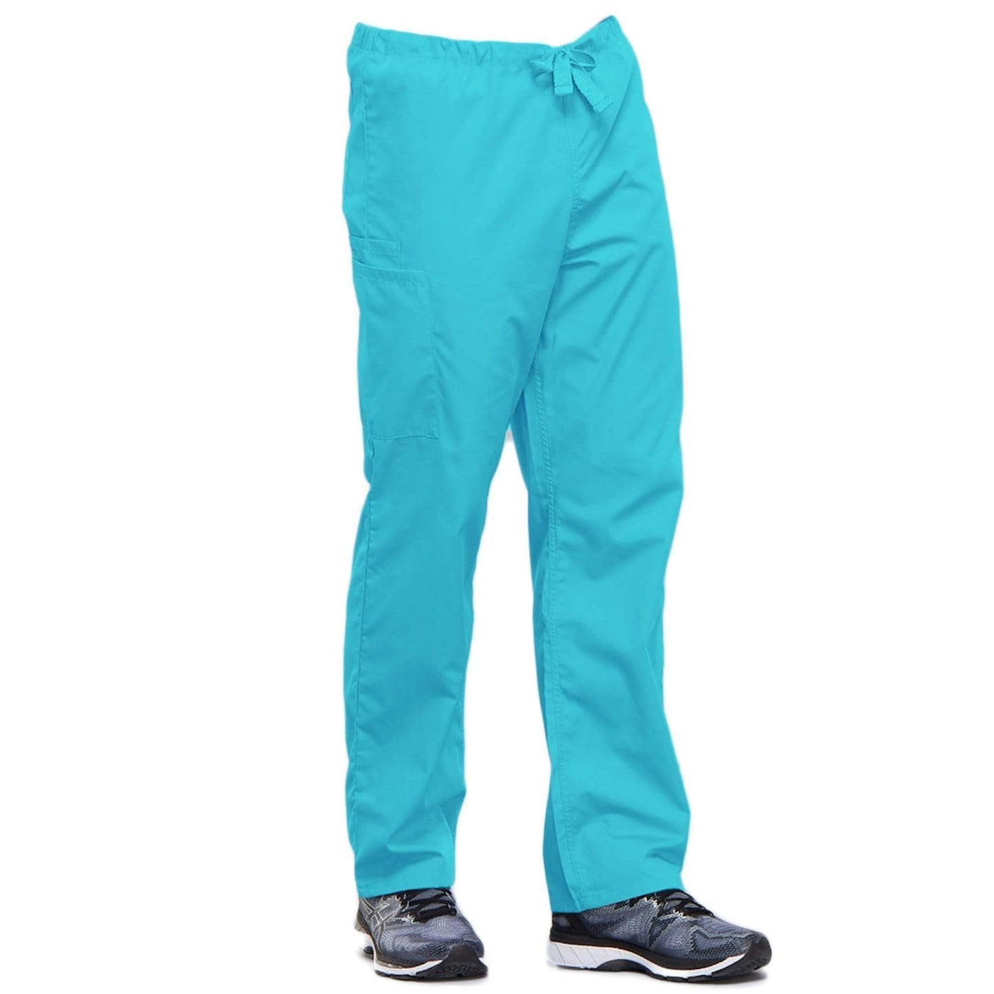 Cherokee Scrubs Pants Cherokee Workwear 4100 Scrubs Pants Unisex Drawstring Cargo Turquoise