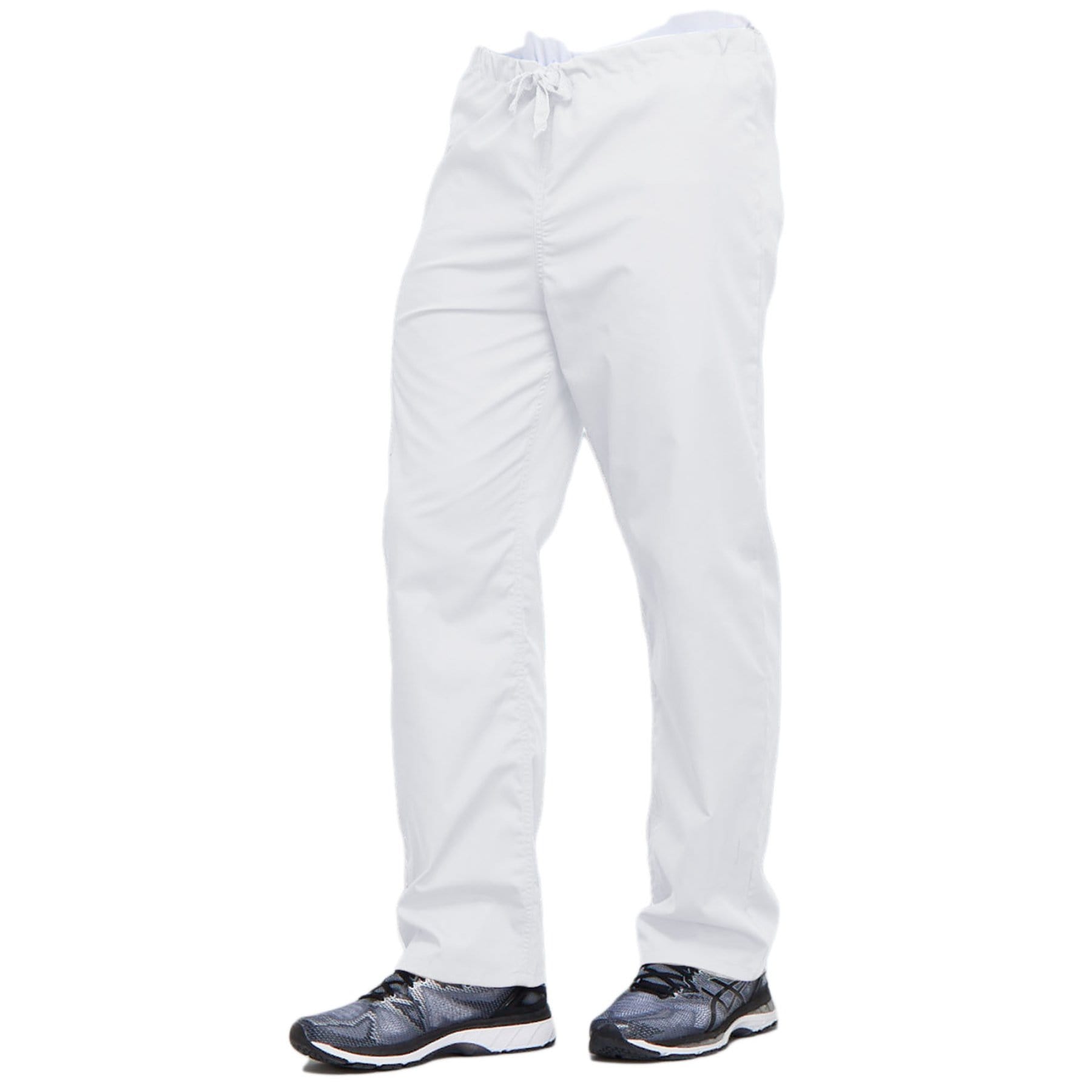 Cherokee Scrubs Pants Cherokee Workwear 4100 Scrubs Pants Unisex Drawstring Cargo White