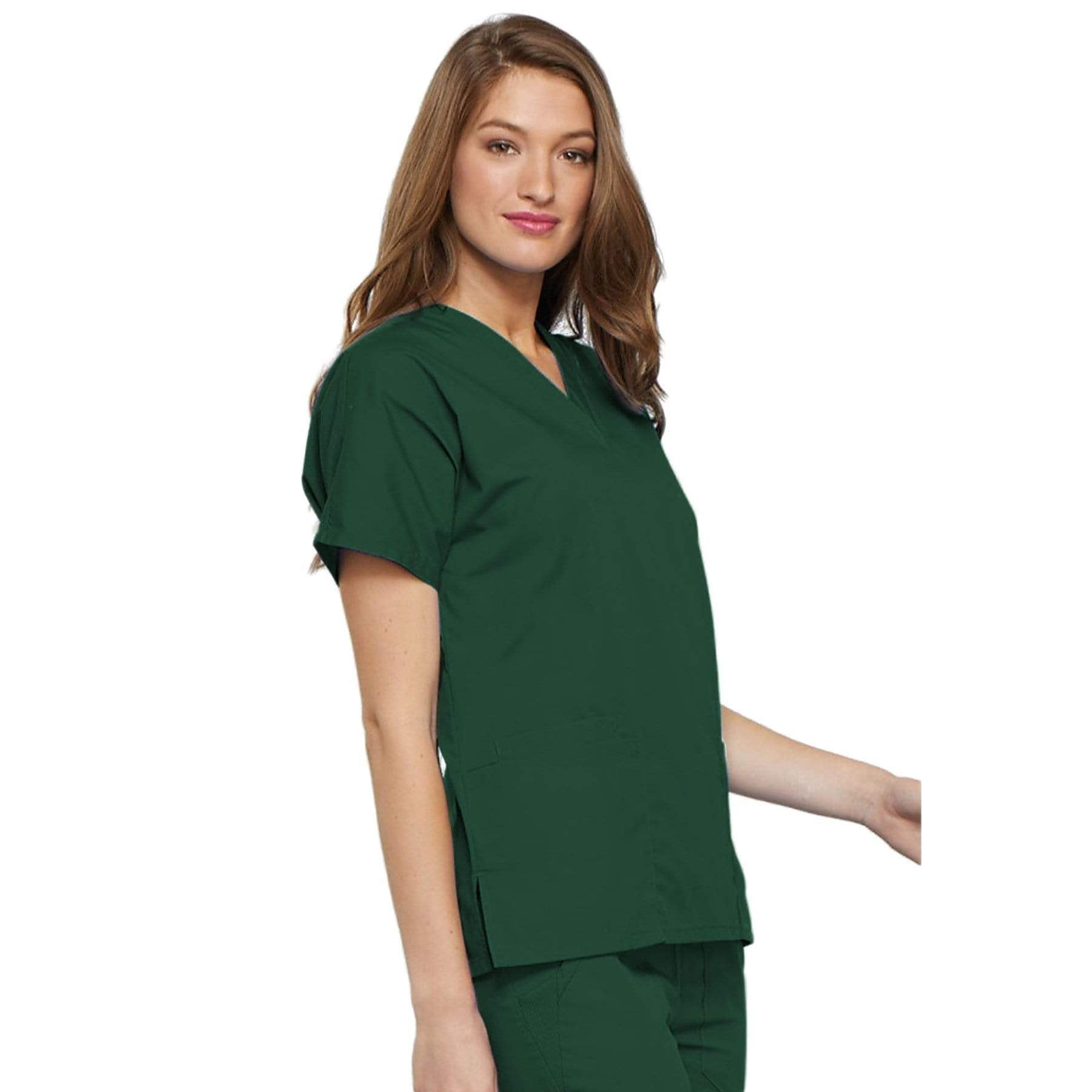 Cherokee Scrubs Top Cherokee Workwear 4700 Scrubs Top Women's V-Neck Hunter Green