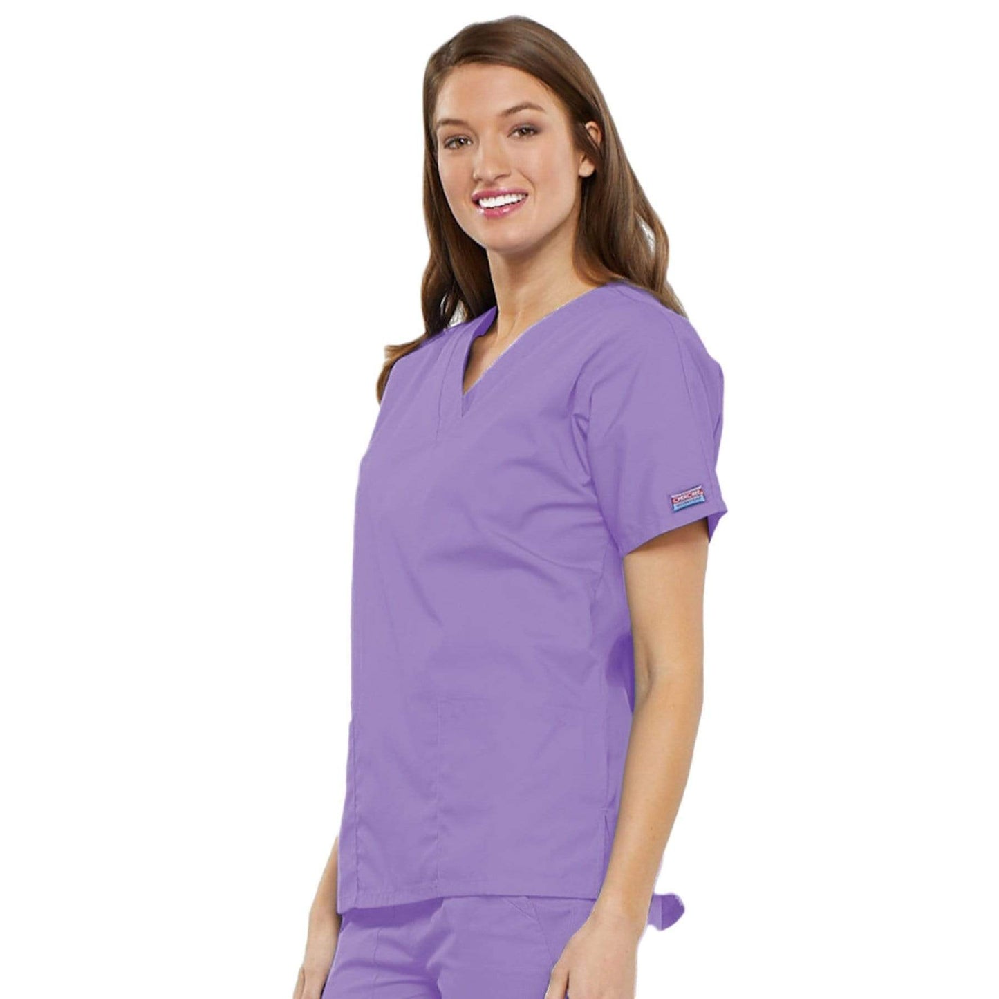 Cherokee Scrubs Top Cherokee Workwear 4700 Scrubs Top Women's V-Neck Orchid